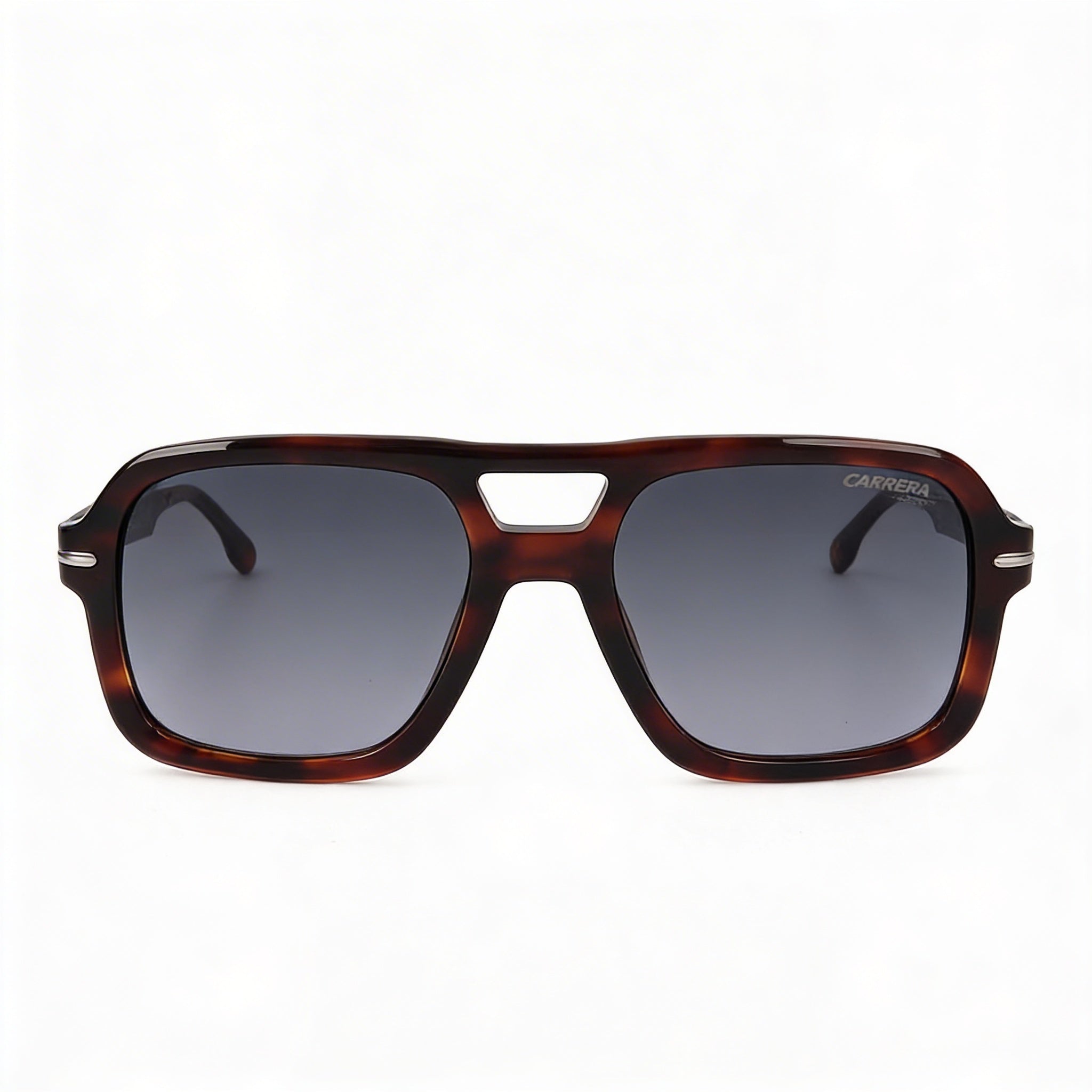 Carrera Signature Women's Brown Horn Acetate Frame with Polycarbonate UV Protected Lenses Sunglasses 55mm, Photo 2