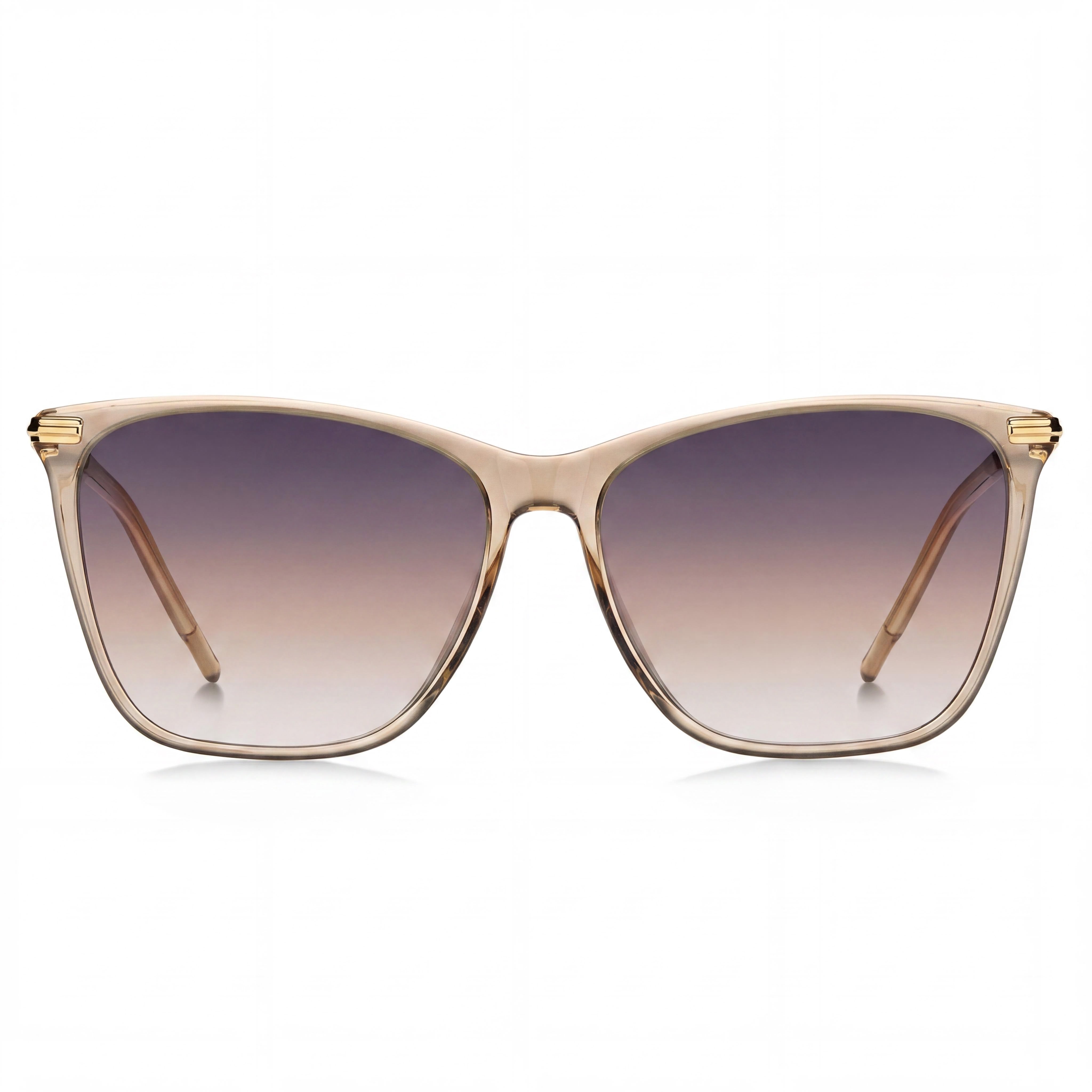 HUGO BOSS BLACK Casual Women's Multicolour Light Acetate Grey Brown Double Head UV Protection Sunglasses 58mm, Photo 2