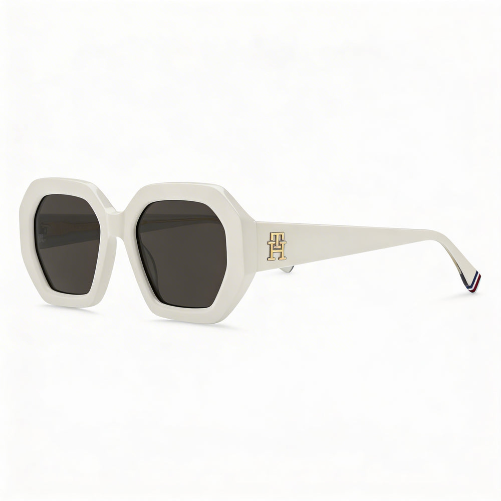 Tommy Hilfiger Casual. Women's Ivory Acetate Frame Polycarbonate Lens 100% UV Protection 52-20-140mm Sunglasses
