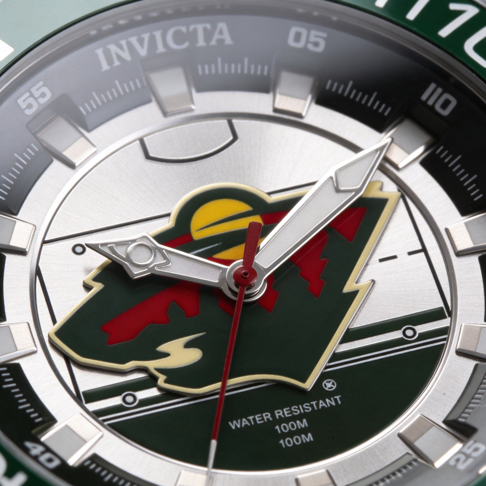 Invicta Men's Quartz Movement Silver-Tone Stainless Steel Multicoloured Dial Water Resistant Watch 47mm