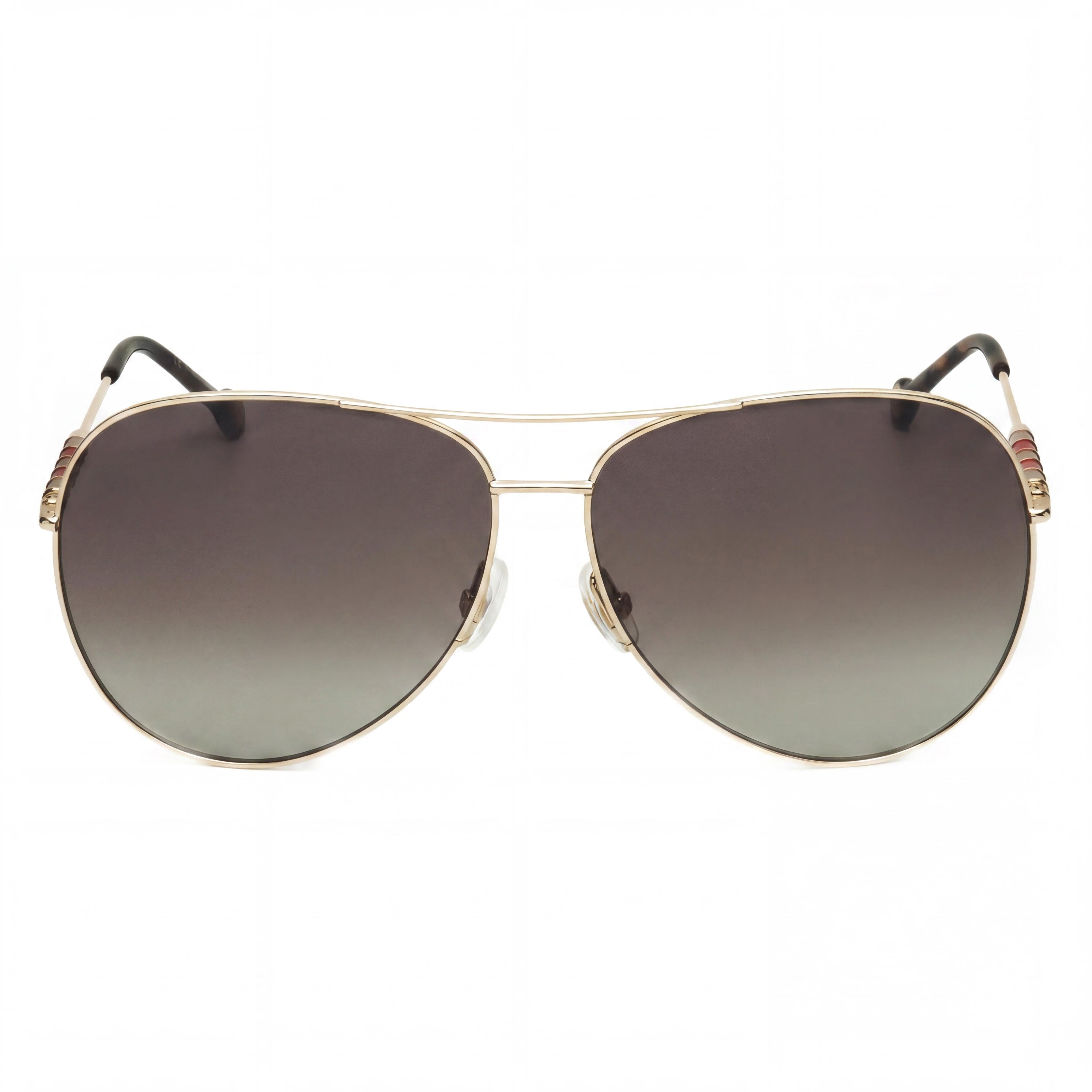 Carolina Herrera Ch 0034/S Women's Gold Brown Gradient Stainless Steel Sunglasses 64mm UV Protected Prescription-Ready, Photo 2