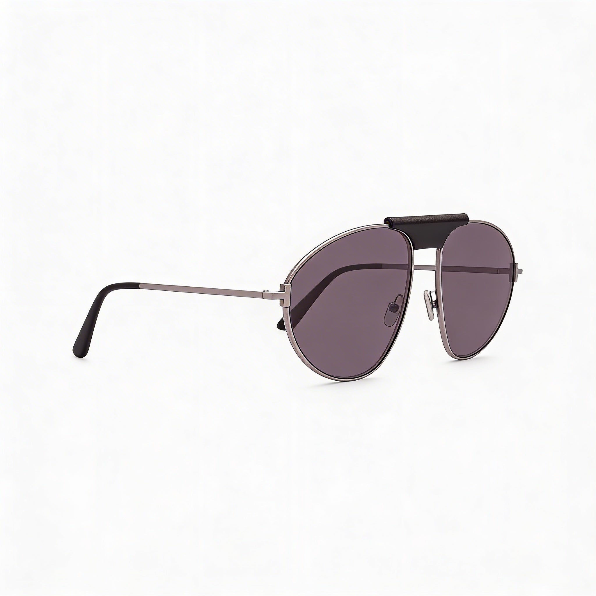 Tom Ford Ken FT1095 Men's Pilot Metal Light Ruthenium Smoke Lenses 100% UV Protection Sunglasses 60mm, Photo 3