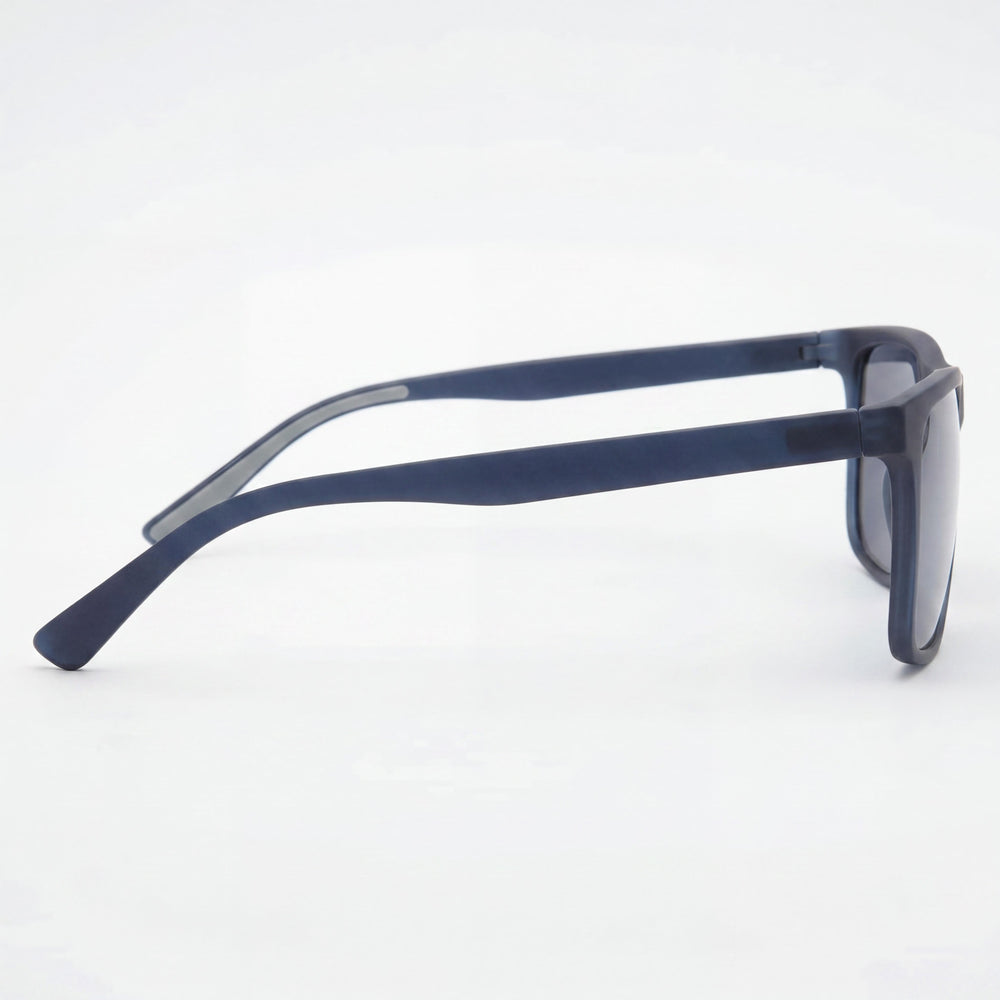 Gafas de sol Harley-Davidson clásicas para hombre de acetato mate azul claro, con espejo azul, sin polarizar y protección 100% UV, 58mm