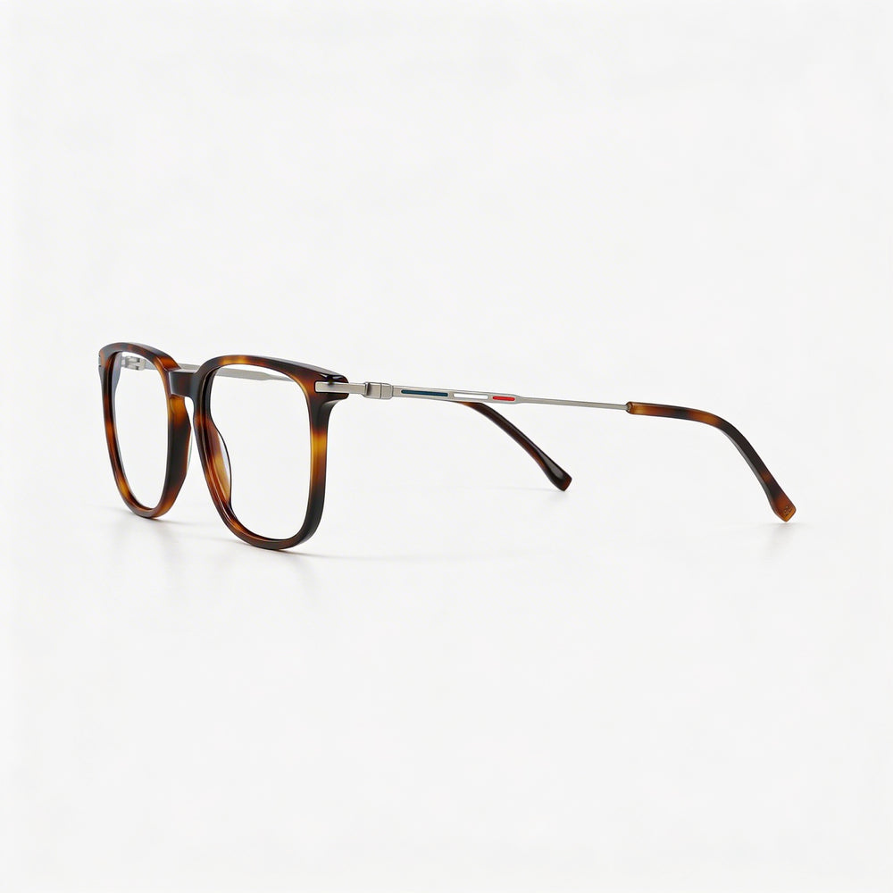 Lacoste Modern Unisex Havana Acetate Frame Polycarbonate Lens UV Protected Sunglasses 54mm