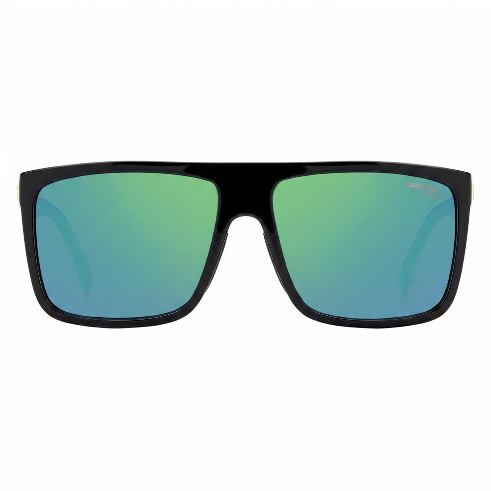 Carrera CA8055/S Black Rectangle Mirrored Sunglasses for Men, 58mm