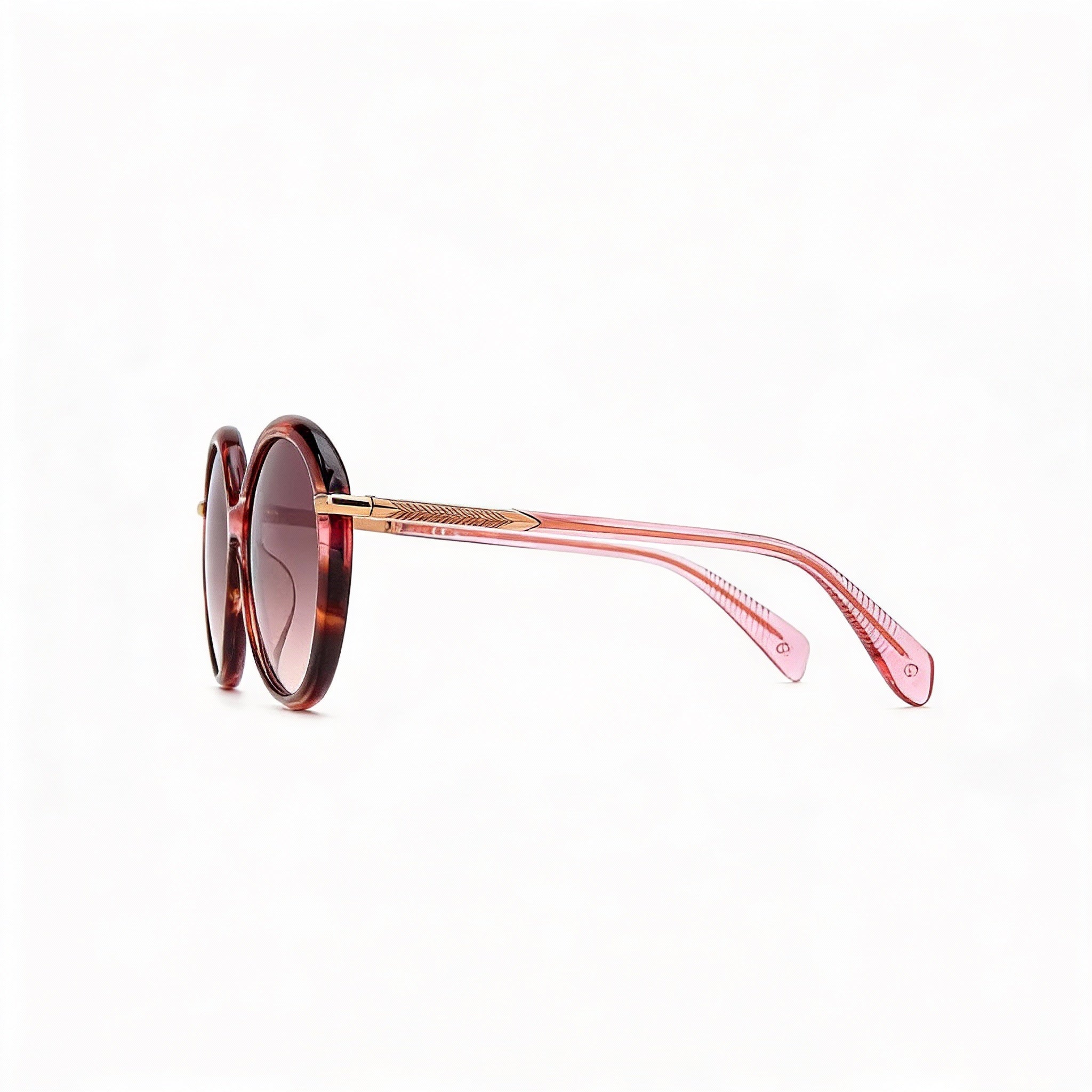 rag & bone Modern Heritage Women’s Acetate Pink Horn Brown Non-Polarized UV Protected 56mm Sunglasses, Photo 3