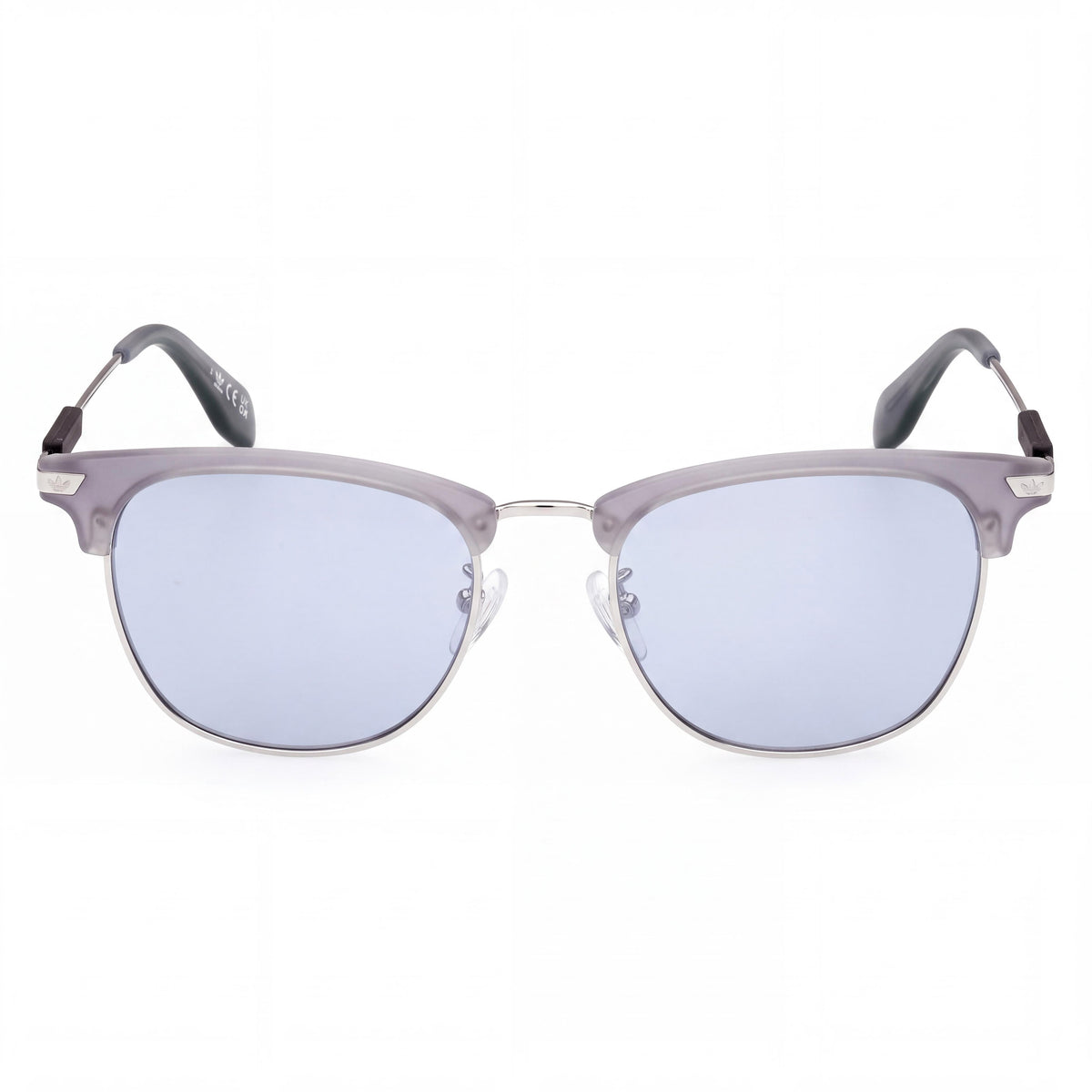 adidas Contemporary Men's Grey Plastic Sunglasses, Smoke Mirror Lenses, UV Protection, 53-19-145, Photo 2