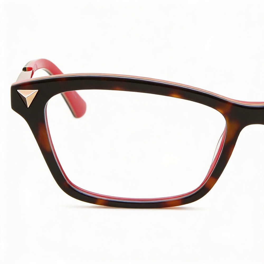 Guess Women's Classic Style Eyeglasses featuring a Frame in Dark Havana Plastic, Size 52-15-140 mm