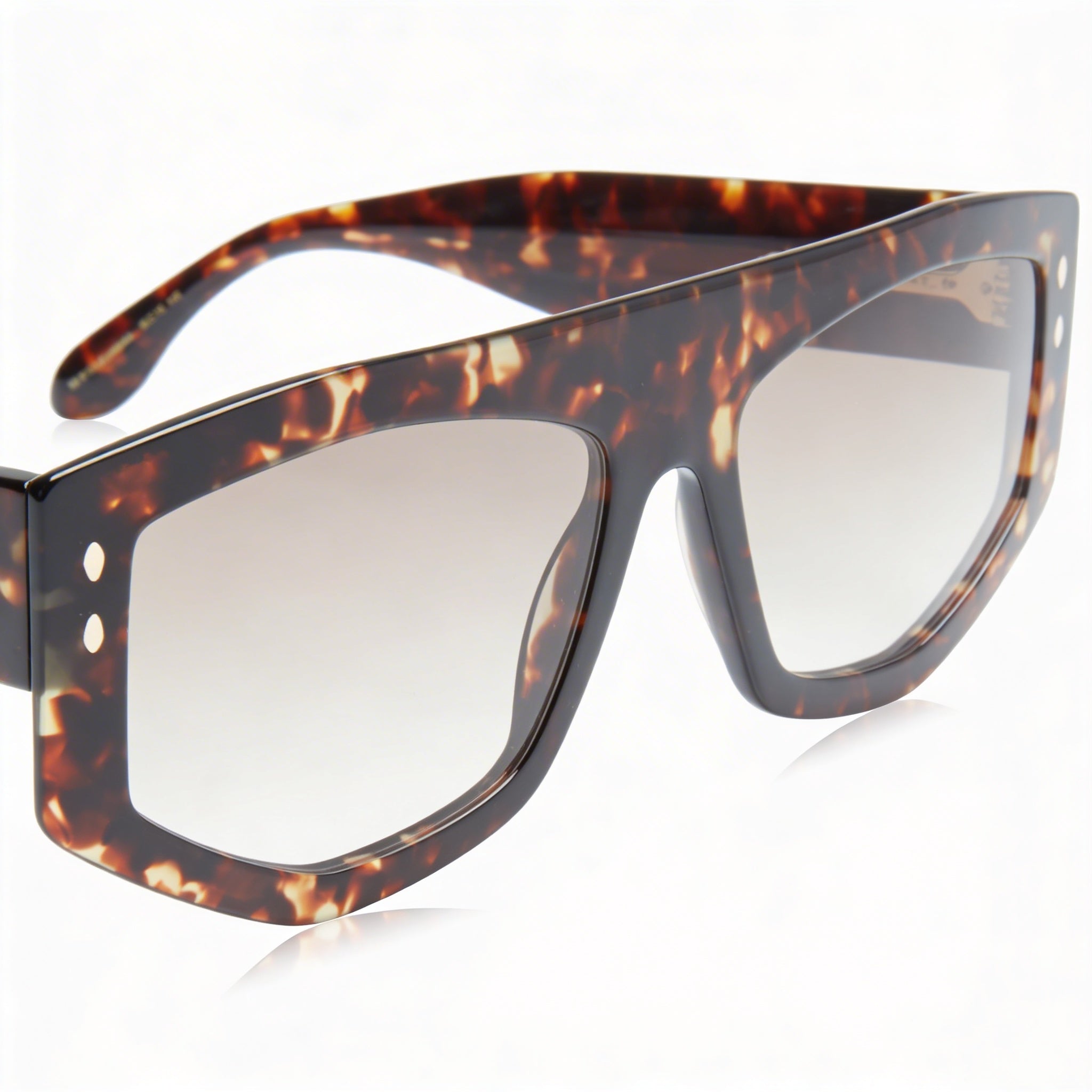 Isabel Marant Gafas de Sol de Acetato de Habana Modernas para Mujer con Montura de Acetato y Protección UV400 No Polarizada 56mm, Photo 3