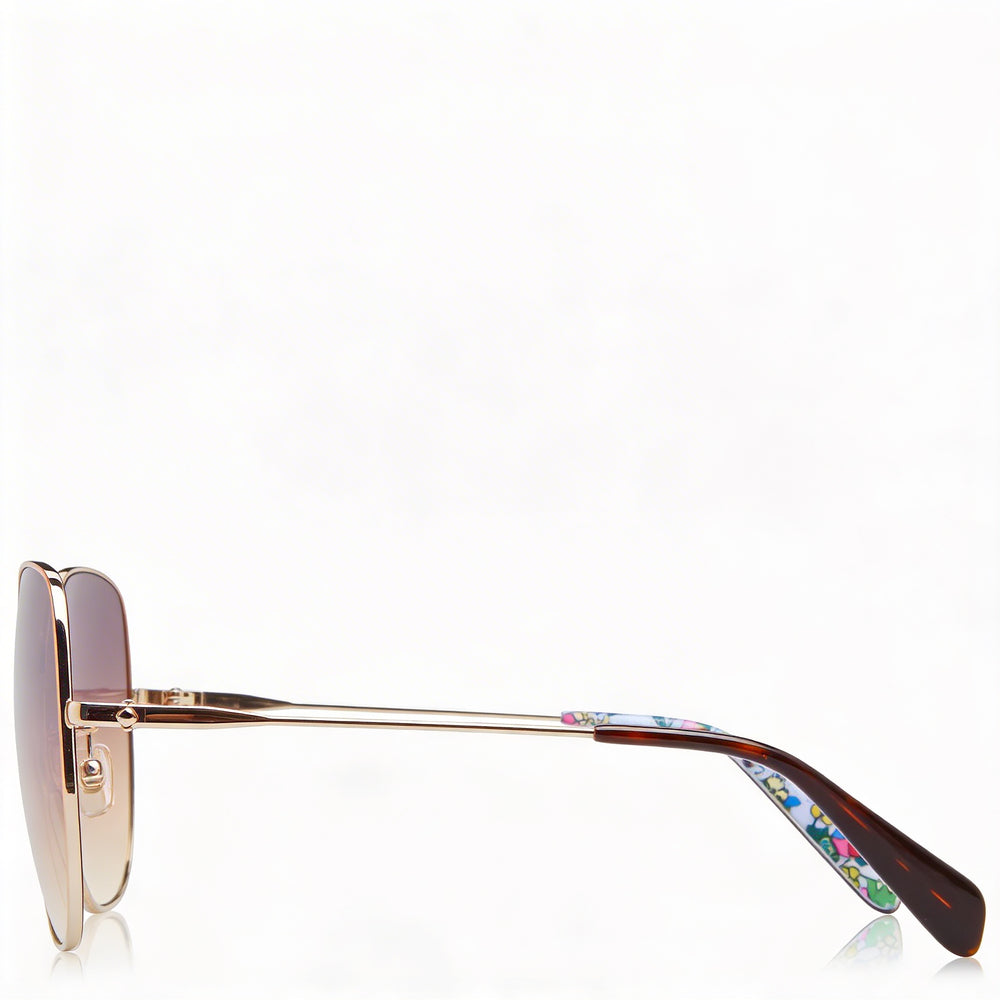 Gafas de sol Kate Spade New York Seasonal para mujer, con montura metálica, policarbonato rojo dorado y protección UV, 59 mm