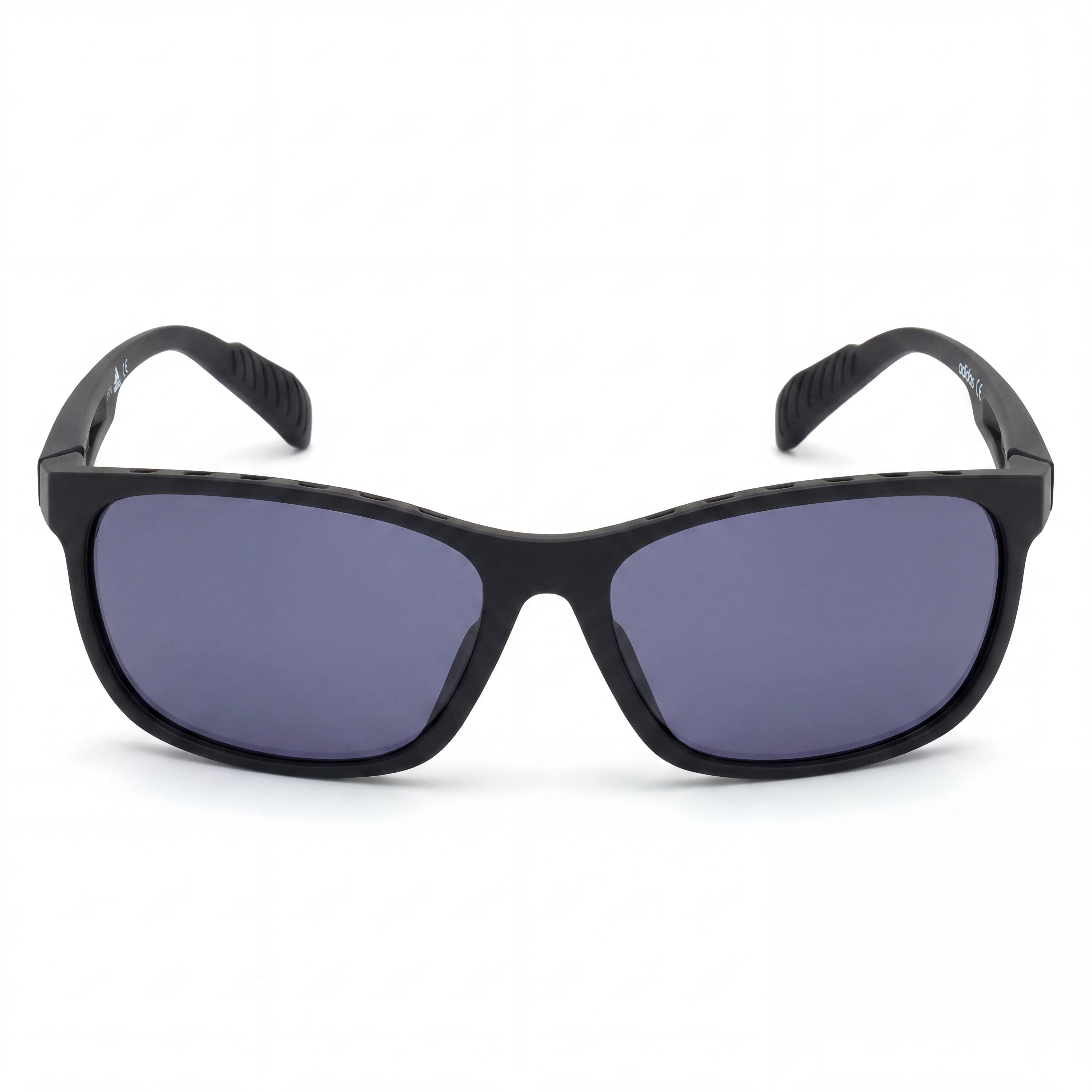 Adidas Men's Contemporary Plastic Sunglasses, Matte Black Frame, Smoke Lenses, 100% UV Protection, 62-16-130, Photo 2