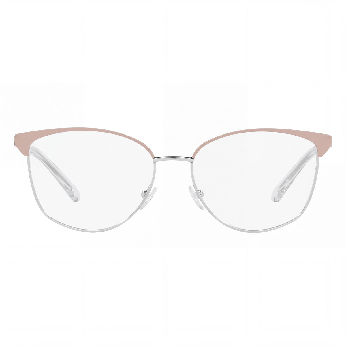 Gafas graduadas de plástico para mujer Michael Kors 0MK3053 estilo ojo de gato, no polarizadas, rosa claro y plateado, 54 mm, Photo 2