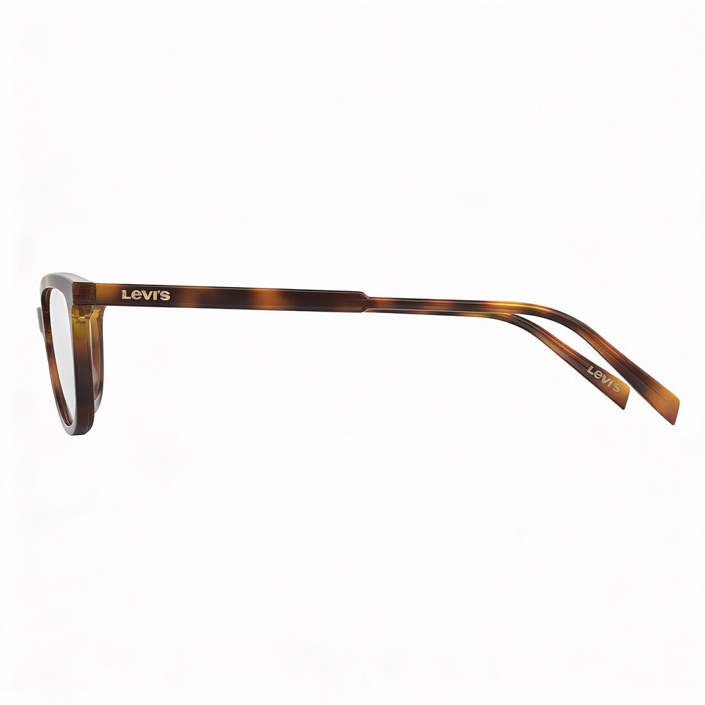 Levi's 1017 Rectangular Prescription Eyeglass Frames Women's Eco Pmma Havana 51mm