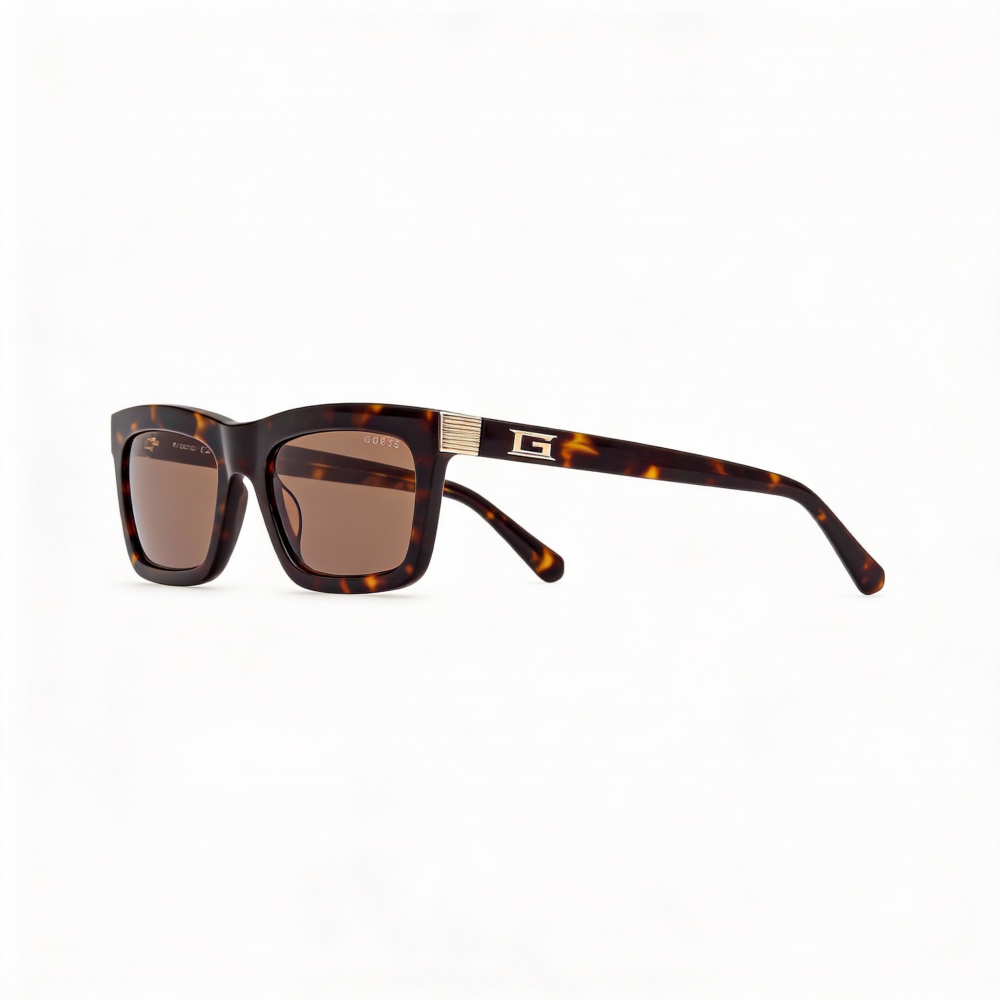 GUESS Gu00212 Unisex Dark Havana Plastic Frame with Brown UV 400 Non-Polarized Lenses 55mm, Photo 3