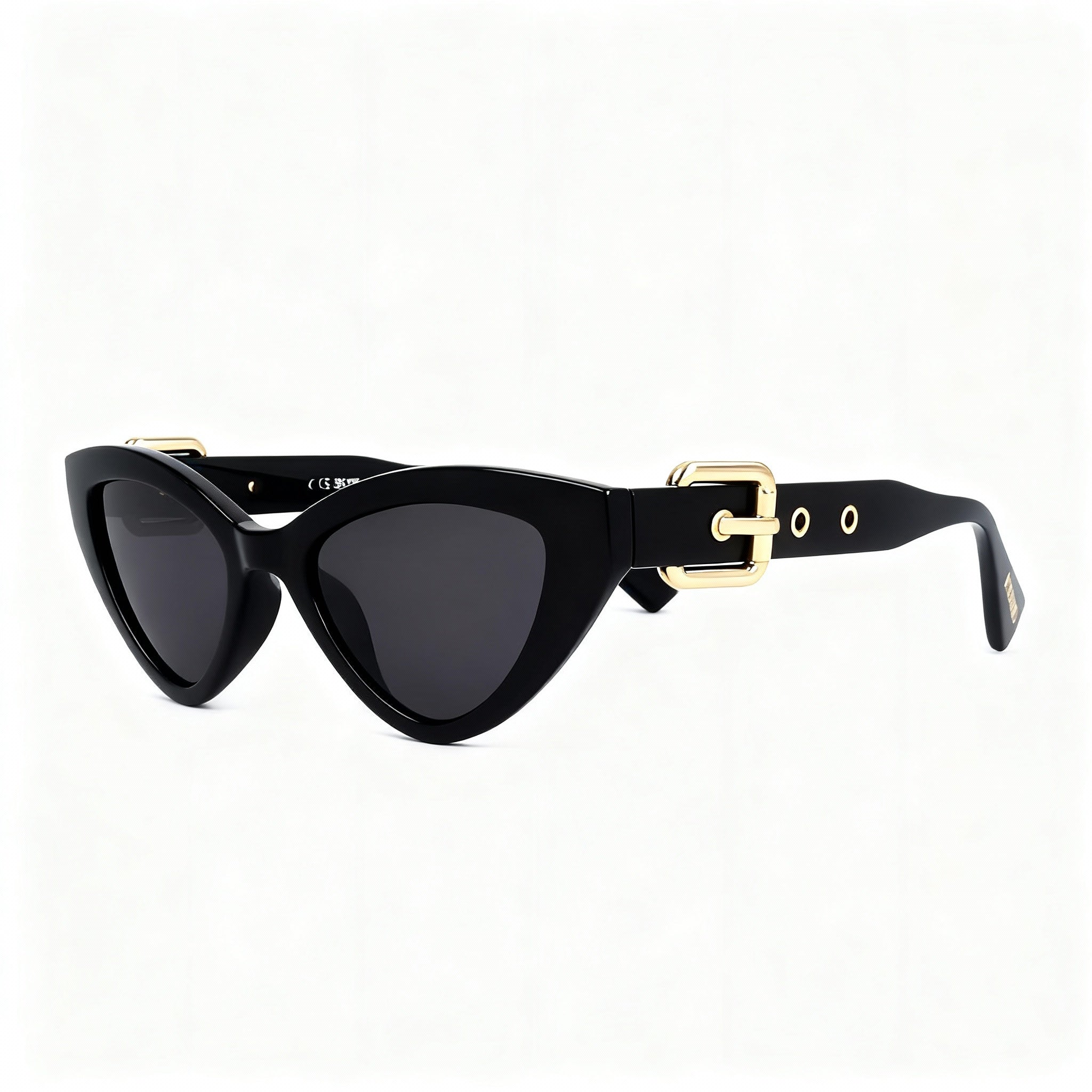 Gafas de sol Moschino MOS142/S para mujer, estilo ojo de gato, montura completa, de plástico negro, no polarizadas, 100 % UV, 51 mm, Photo 3