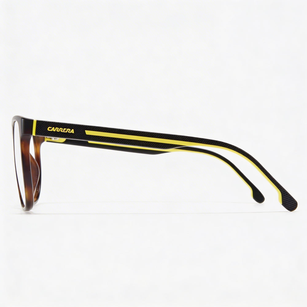 Gafas de sol Carrera rectangulares para hombre, montura de poliamida color habana mate, lentes polarizadas de policarbonato (55-17-145 mm)