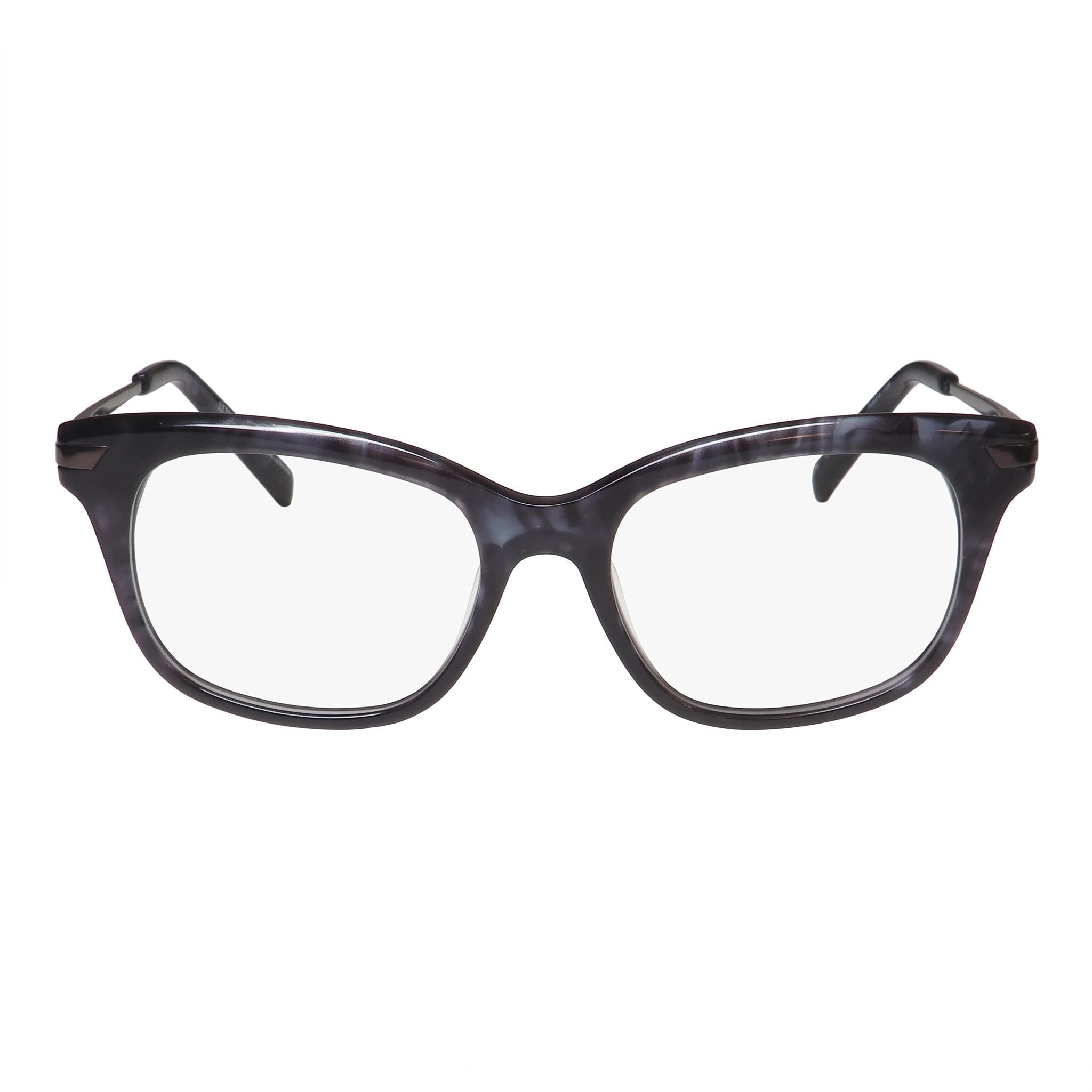 Jones New York J233 Petite Women's Navy Plastic Eyeglasses Frames with Polycarbonate Clear Demo Lenses 48-16-135, Photo 2