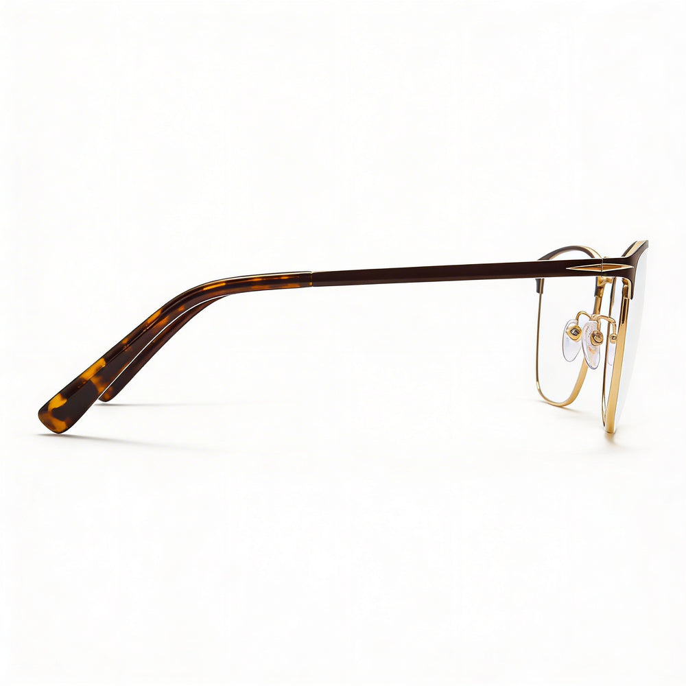 Gafas de sol David Beckham Db 1059/F unisex con montura metálica y lentes de policarbonato polarizadas, color marrón mate y dorado, 55 mm