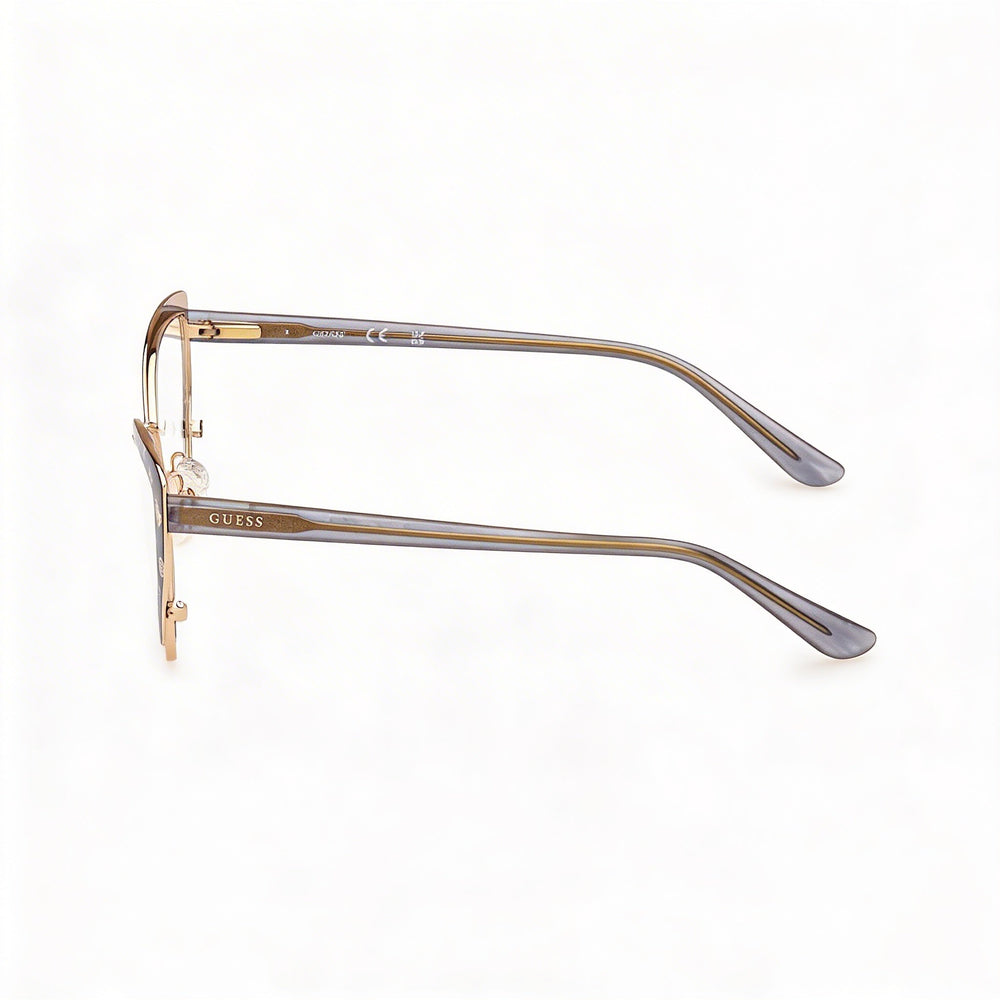 Guess GU50122 Gafas de Mujer Cuadradas en Gris Mate, Metal