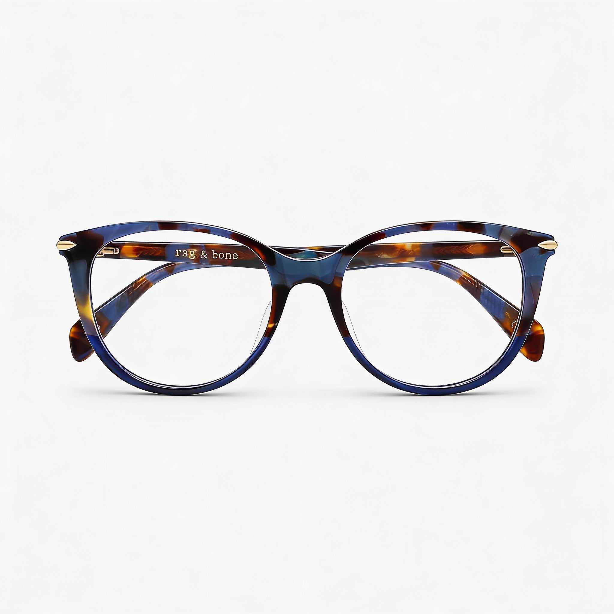 Gafas de sol Rag & Bone Rnb 3023 para mujer, montura de acetato color azul Habana, lentes de policarbonato de 51 mm, Photo 3