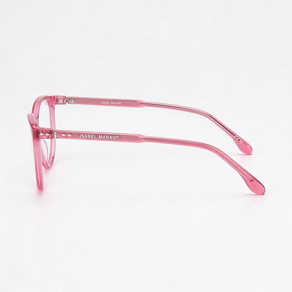 Gafas de sol de mujer Isabel Marant de moda en rosa con montura de acetato rosa y lentes de policarbonato rosa de 55 mm