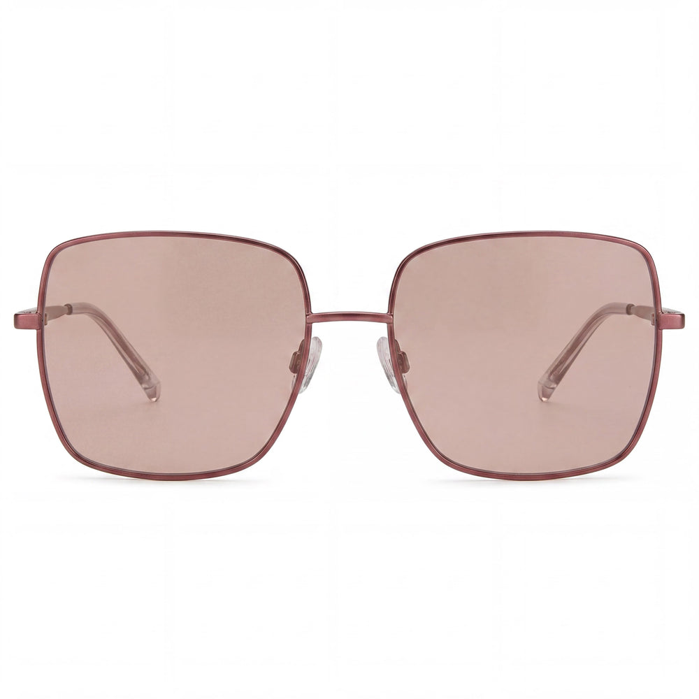 Gafas Missoni para mujer, color burdeos y marfil, con montura metálica, lentes de 55 mm, puente de 17 mm, patillas de 140 mm.