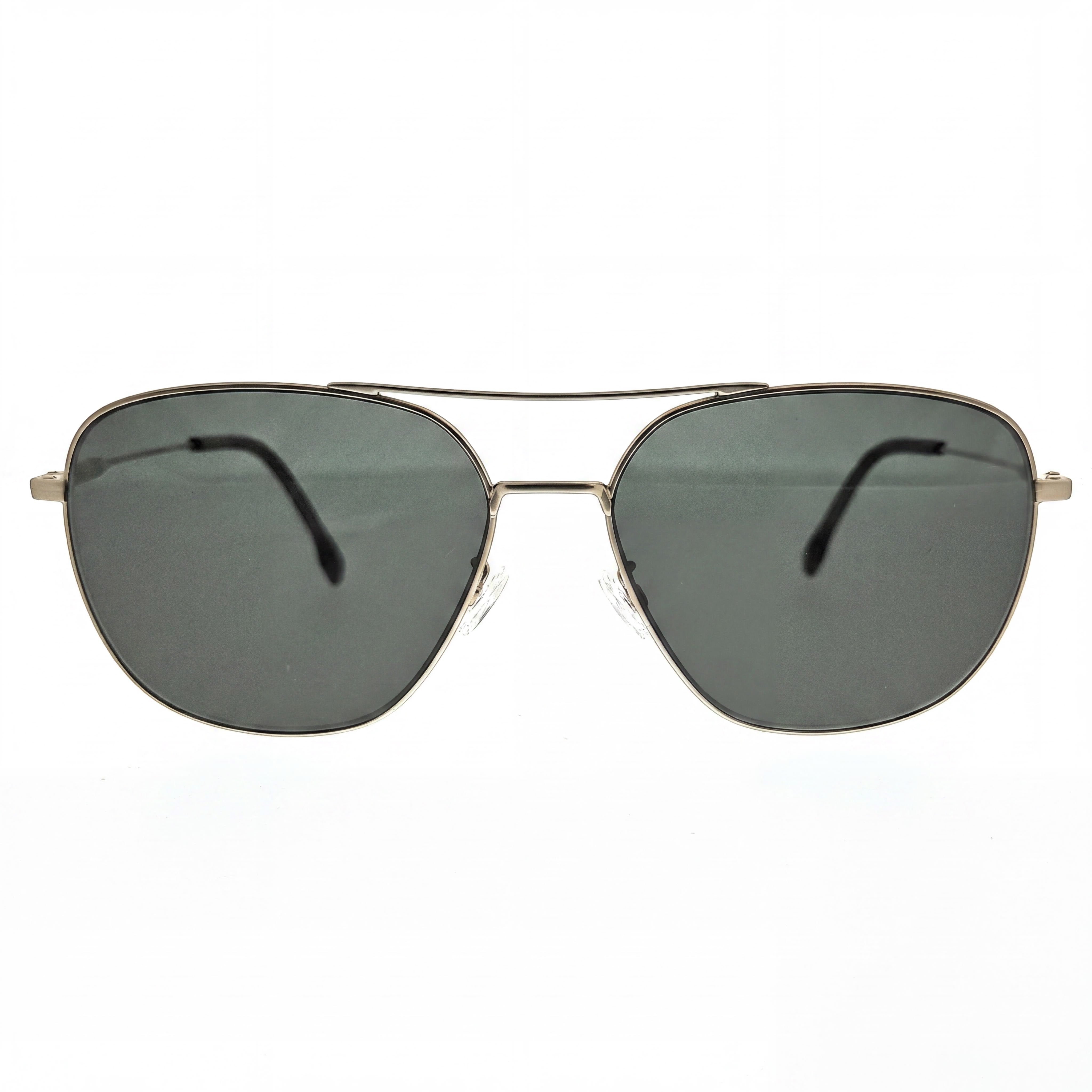 Hugo Boss 1557/O/F/S Aoz Aoz Gafas de sol para hombre, armazón de plástico dorado mate, lentes marrones sin polarizar con protección UV, 62 mm, Photo 2