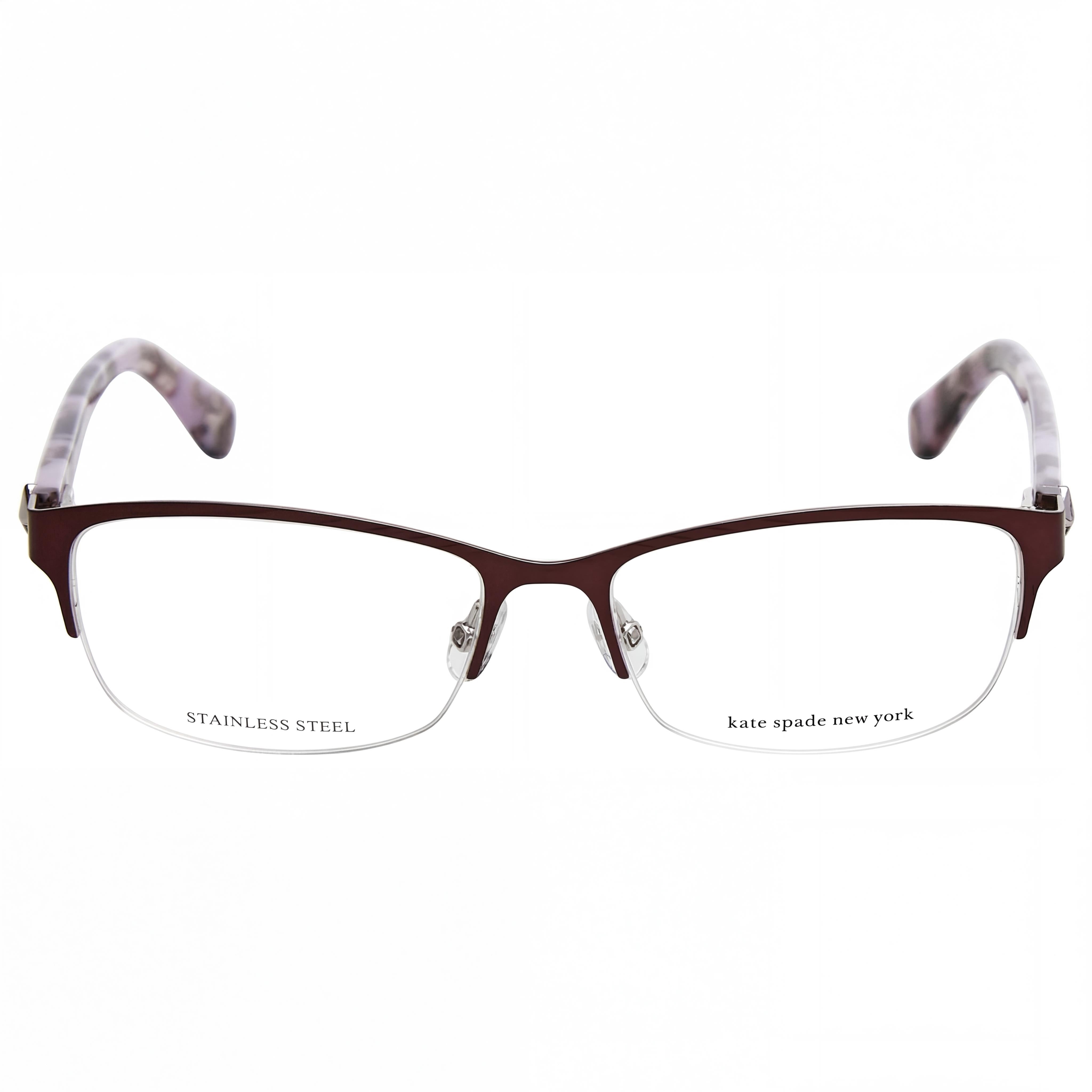 Kate Spade New York Marnie Unisex Violet Alloy Steel Eyeglasses with Clear Demo Lenses, Prescription Ready 51, Photo 2