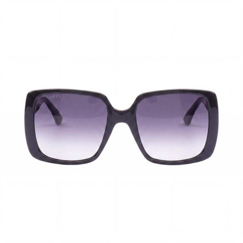 Gucci Gucci Logo GG0632S Women's Black Injected Plastic Grey Gradient UV Protection Sunglasses 56mm