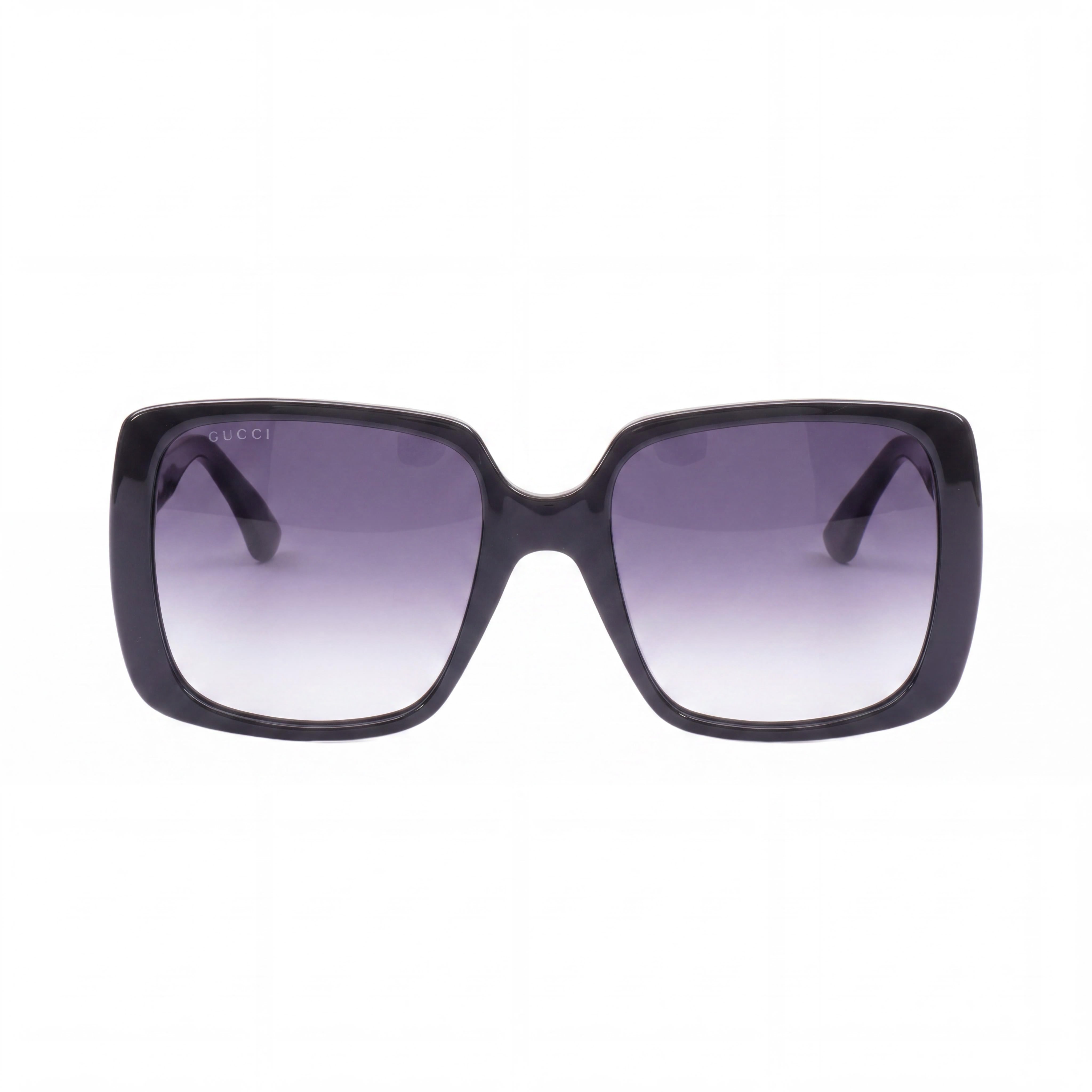 Gucci Gucci Logo GG0632S Women's Black Injected Plastic Grey Gradient UV Protection Sunglasses 56mm, Photo 2