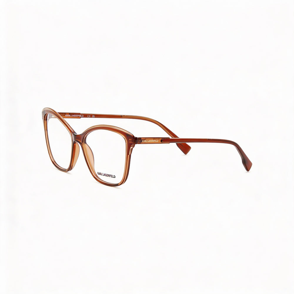 Karl Lagerfeld Modern Unisex Injected Frame Brown/Light Brown Non-Polarized UV Protected Sunglasses 56mm