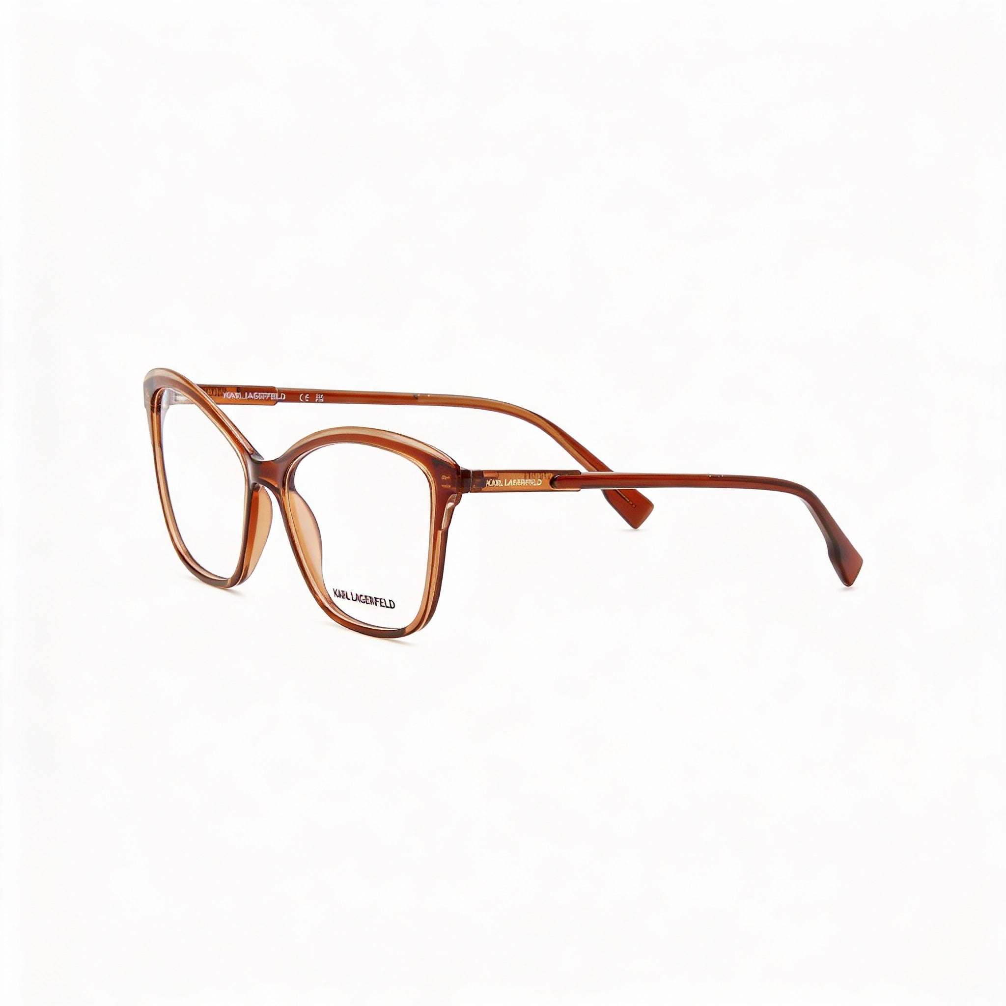 Gafas de sol Karl Lagerfeld modernas unisex con montura inyectada, color marrón/marrón claro, sin polarizar, con protección UV, 56 mm, Photo 1