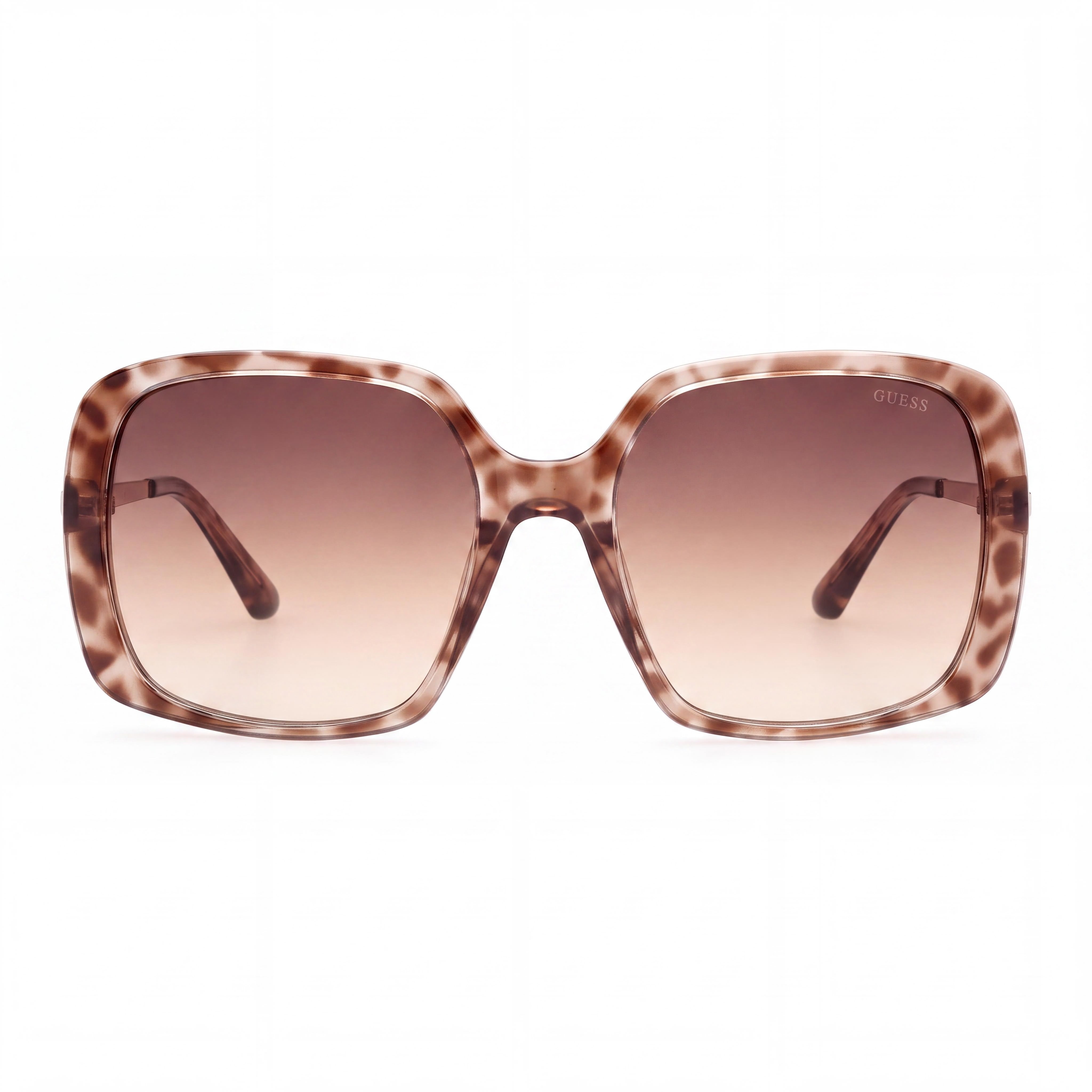 GUESS Women's GU778059F60 Square Beige Plastic Frame Gradient Brown UV Protected Sunglasses 60mm, Photo 2