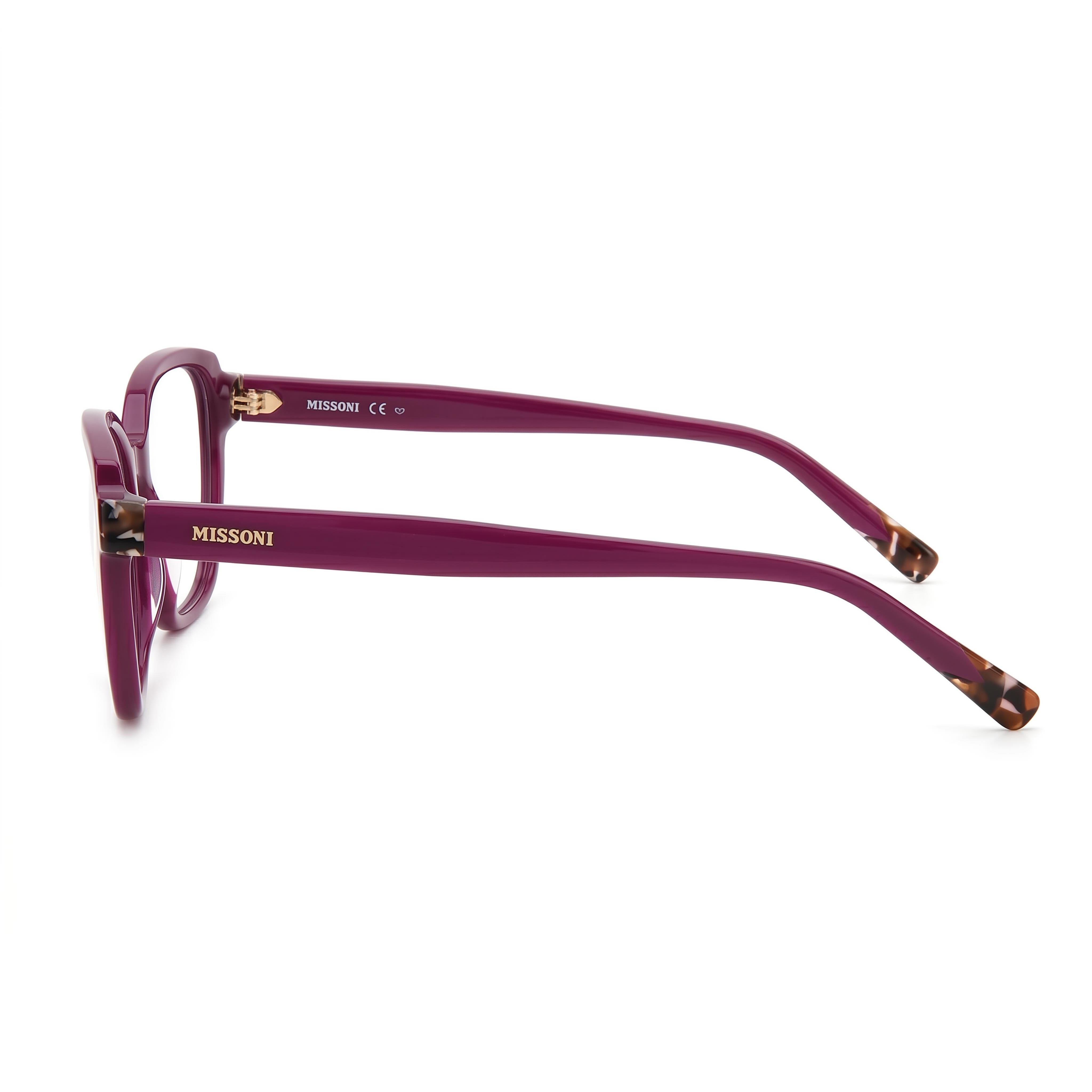 M Missoni Mis 0134 Gafas de Plástico para Mujer Color Ciruela Montura con Lentes de Policarbonato 52-16-145, Photo 2