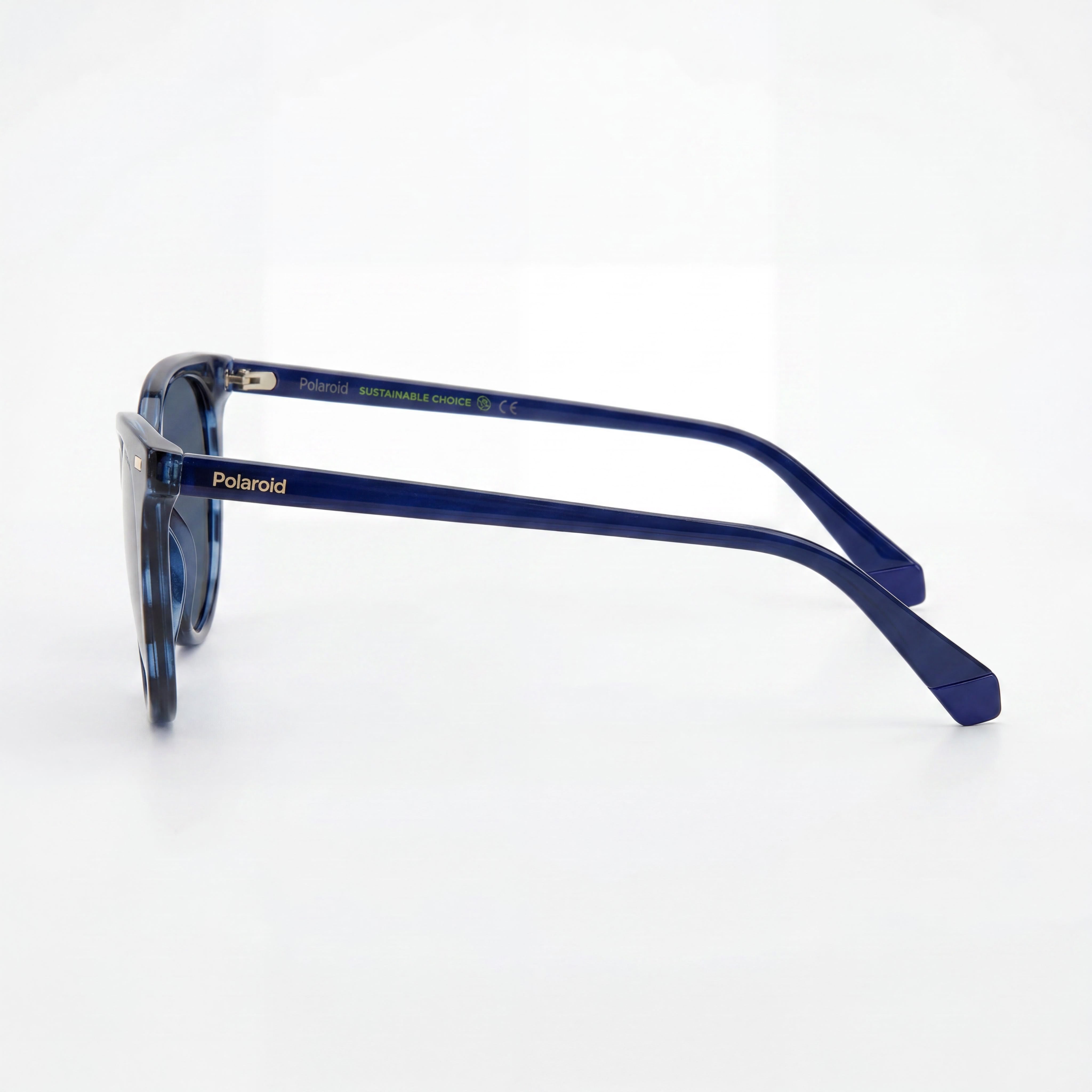 Gafas de sol Polaroid Pld 4107/S para mujer, polarizadas con protección UV de poliamida ecológica azul Habana, 52 mm, Photo 2