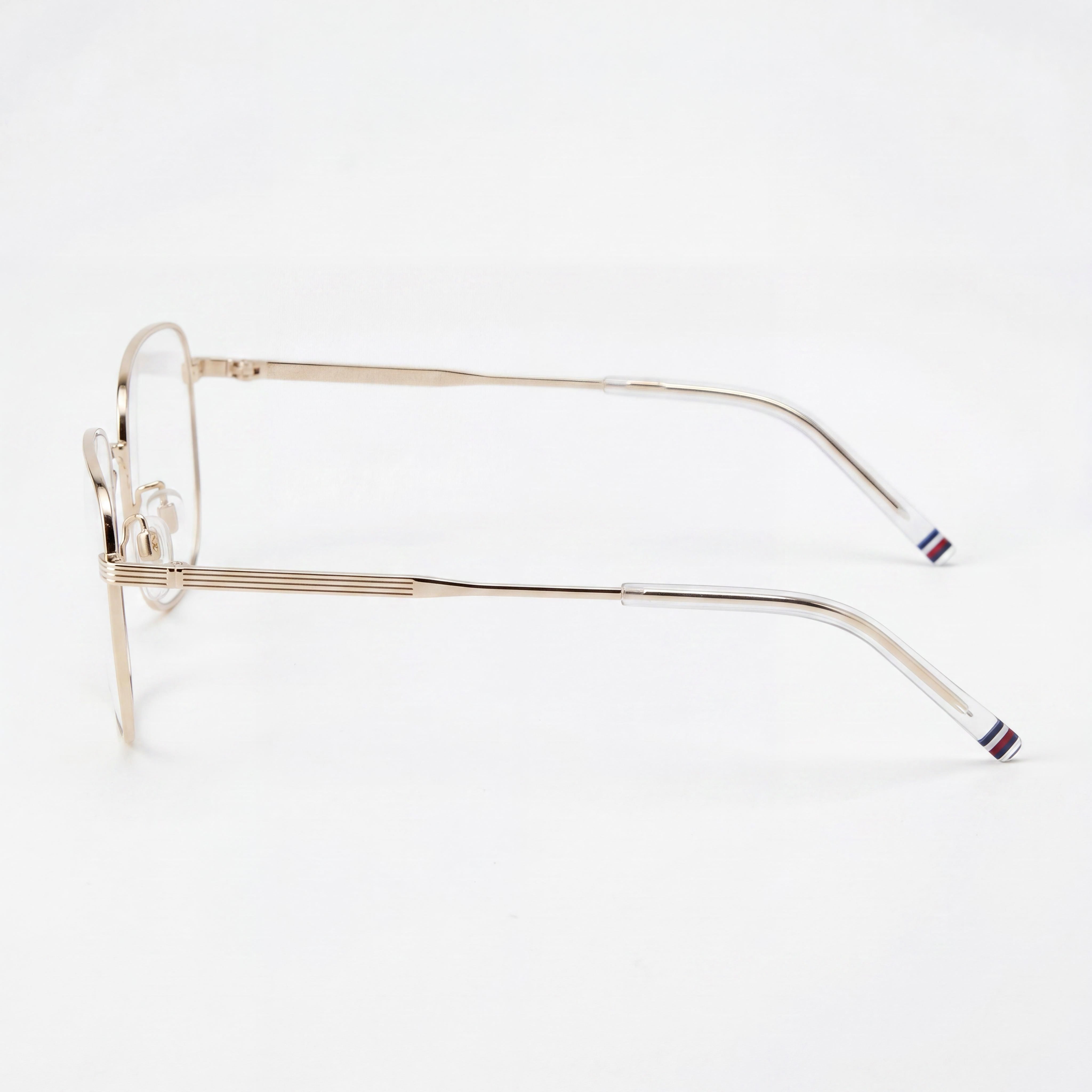 Tommy Hilfiger Modern Th 2061/f Gafas de sol para hombre, montura de acero con aleación de oro, lentes de policarbonato doradas, 57mm, Photo 2