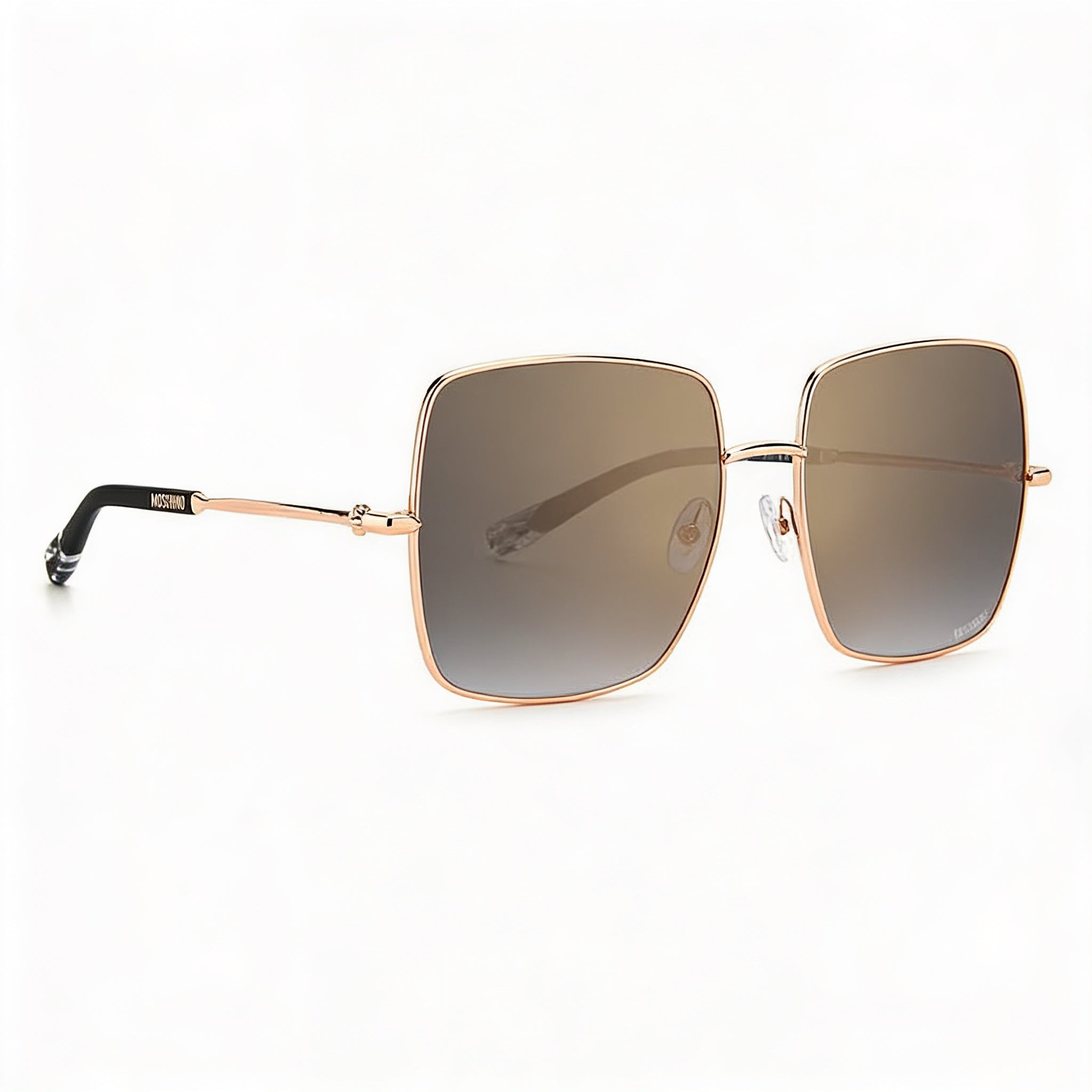 Gafas de sol Missoni Classic Glam de aleación de acero no polarizadas para mujer, 100 % UV, montura gris oro rosa, lentes oro rosa de 58 mm, Photo 3