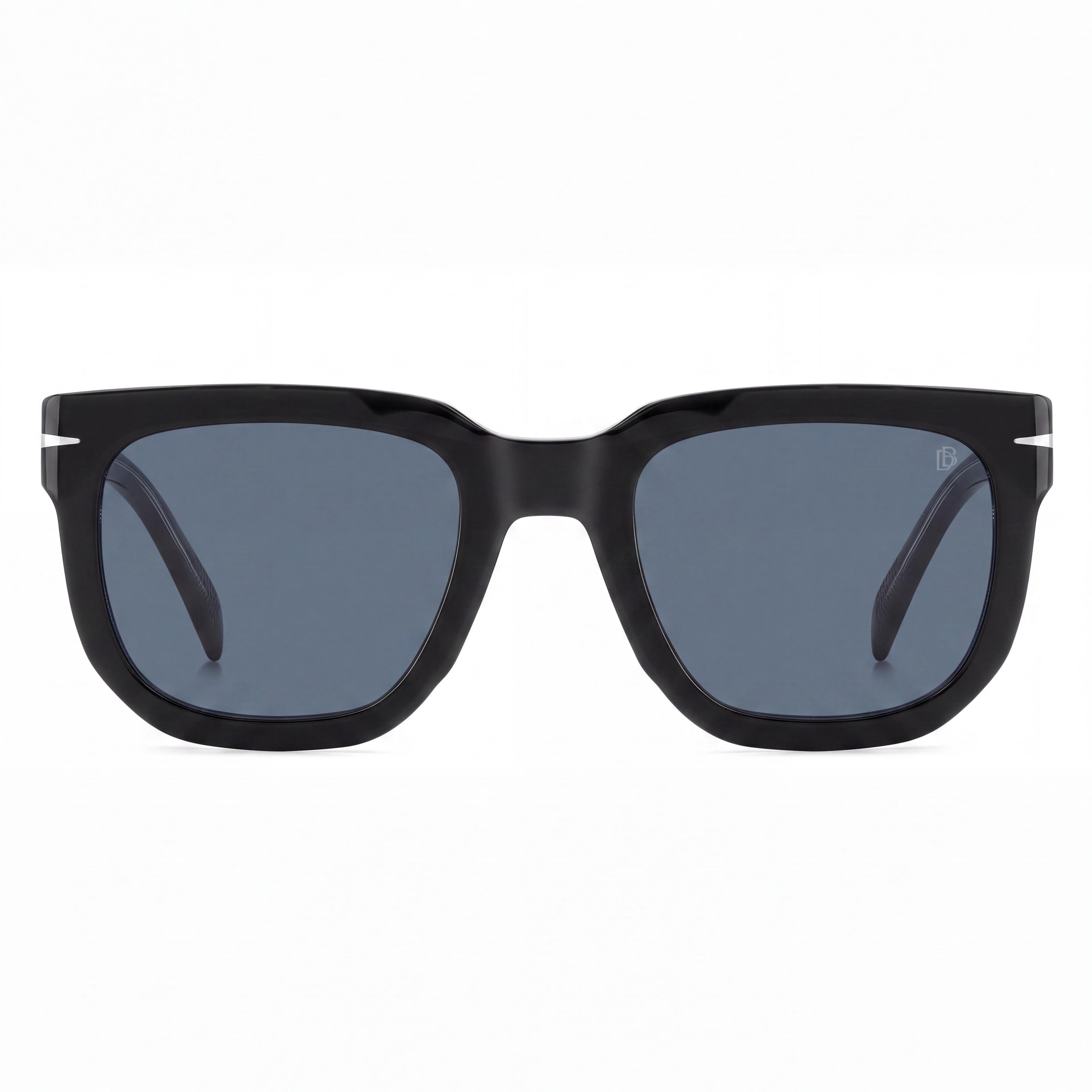 David Beckham DB 7118/S Men's Acetate Black Crystal Frame Blue Lens Casual Sunglasses 52mm, Photo 2