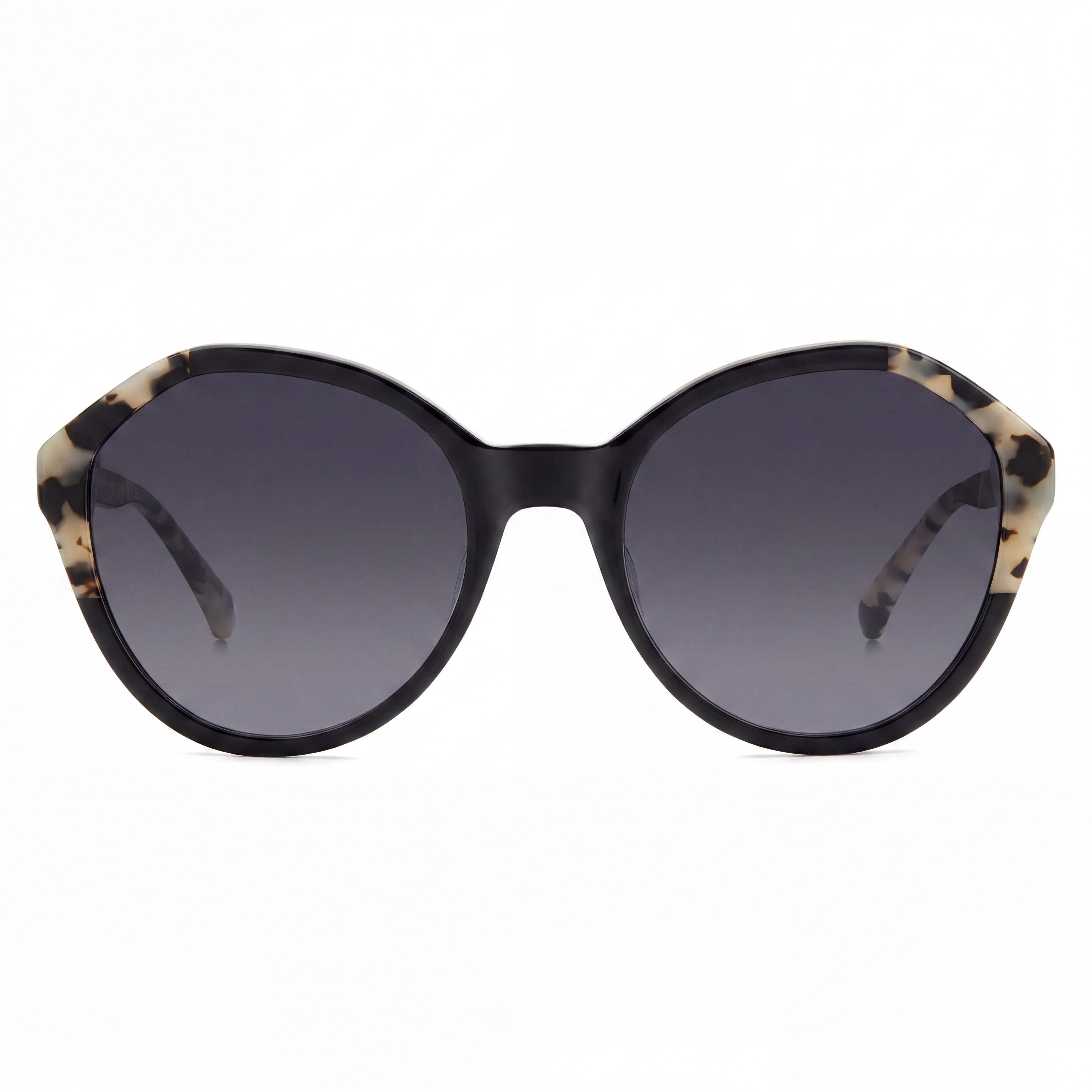 Gafas de sol redondas geométricas de mujer kate spade new york de plástico negro con protección UV de 54 mm, Photo 2