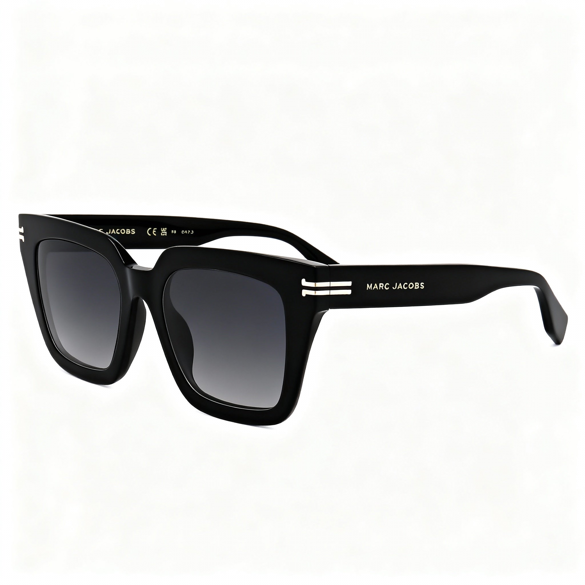 Marc Jacobs Mj 1083/S Women's Black Plastic Frame Gradient Black Lenses UV Protection Sunglasses 52-19-140, Photo 3