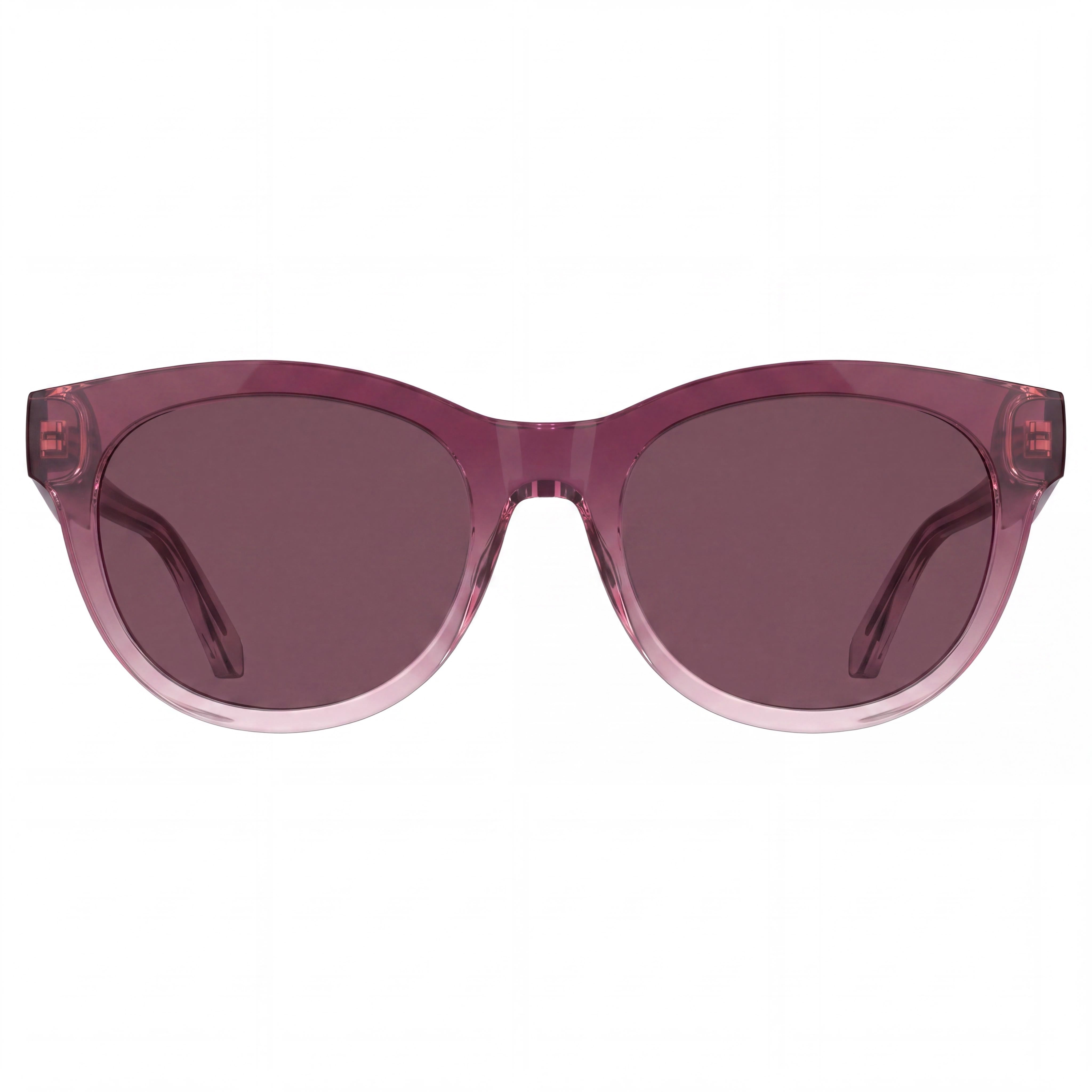 Calvin Klein Jeans Ckj26600s Women's Round Plastic Sunglasses, Transparent Gradient Wine Rose, TRITAN RENEW Lenses, UV Protection, 53mm, Photo 2