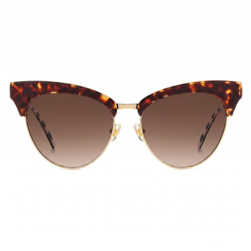 Kate Spade New York Alvi/G/S Havana Cat Eye Sunglasses for Women, 54mm