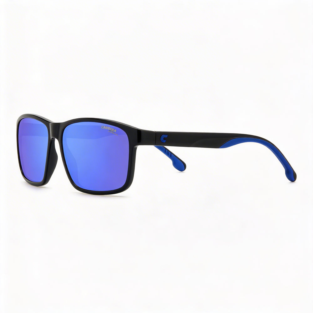 CARRERA Casual Unisex Nero E Blu Polyamide UV Protection Sunglasses with Blue Multilayer Lenses 54mm