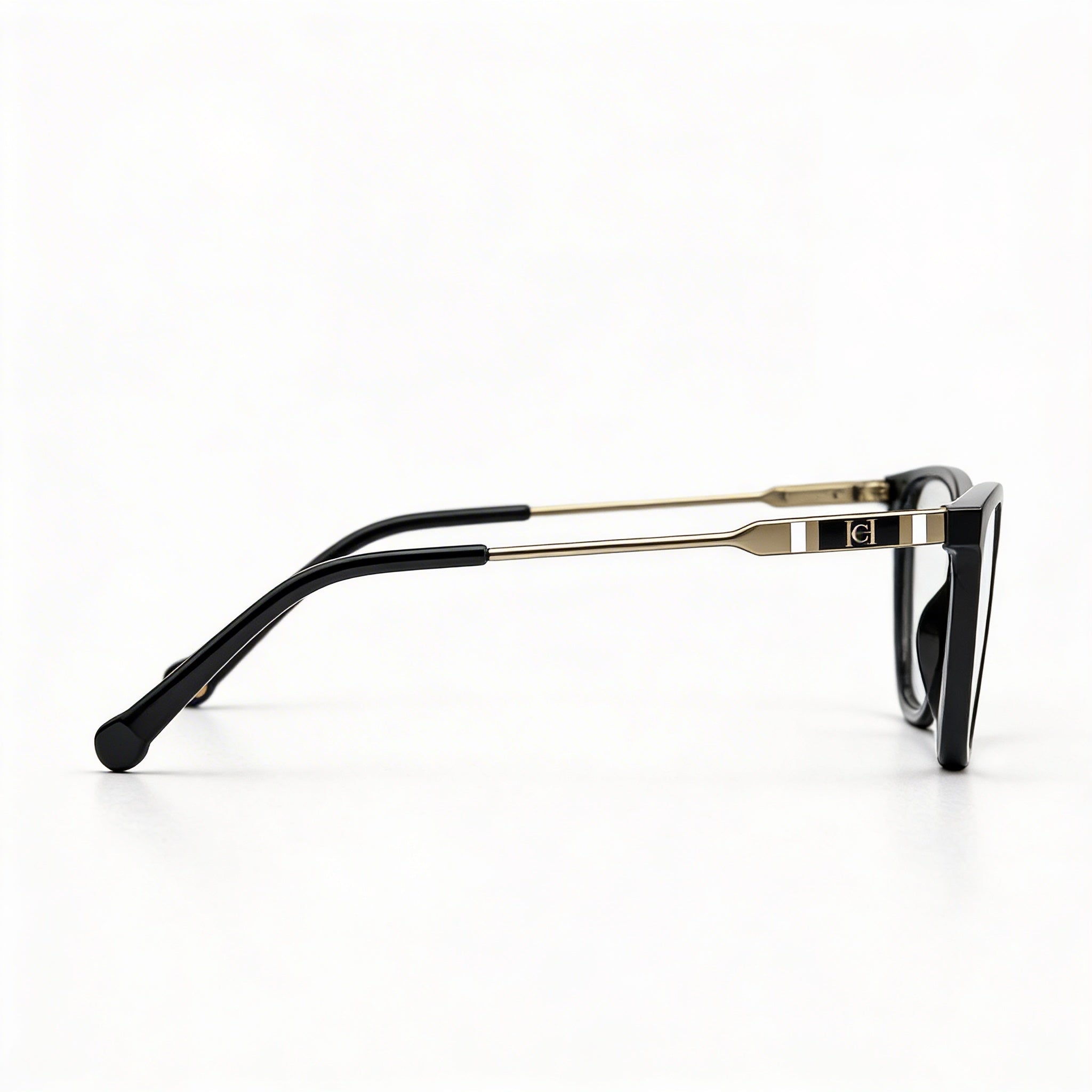 Gafas Carolina Herrera para mujer con montura de acetato moderna, lentes de policarbonato transparentes nude, 54-18-145mm, Photo 3