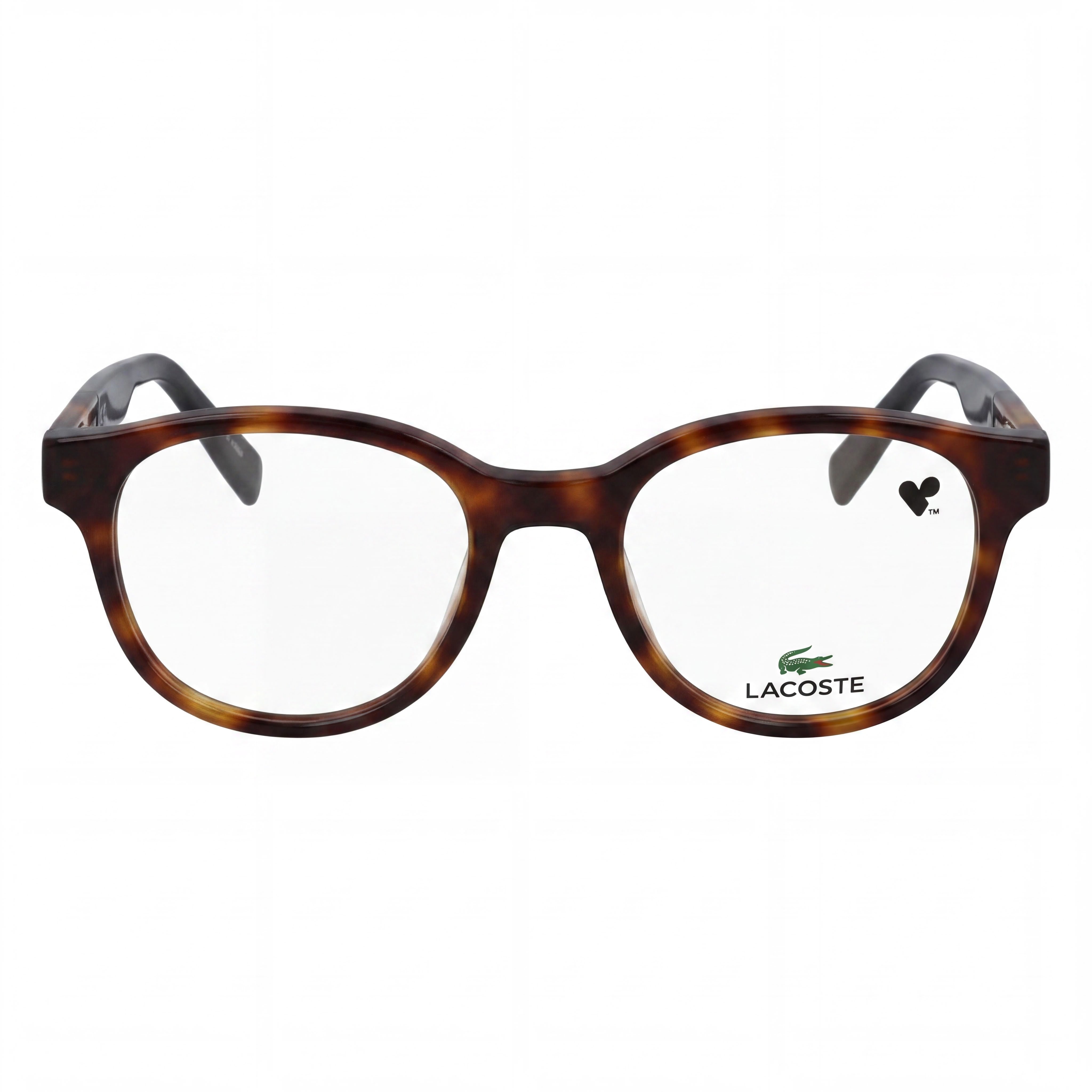 Lacoste L2921 Unisex Casual Style Eyewear with Havana Acetate Frame and Transparent Lenses 52mm, Photo 2