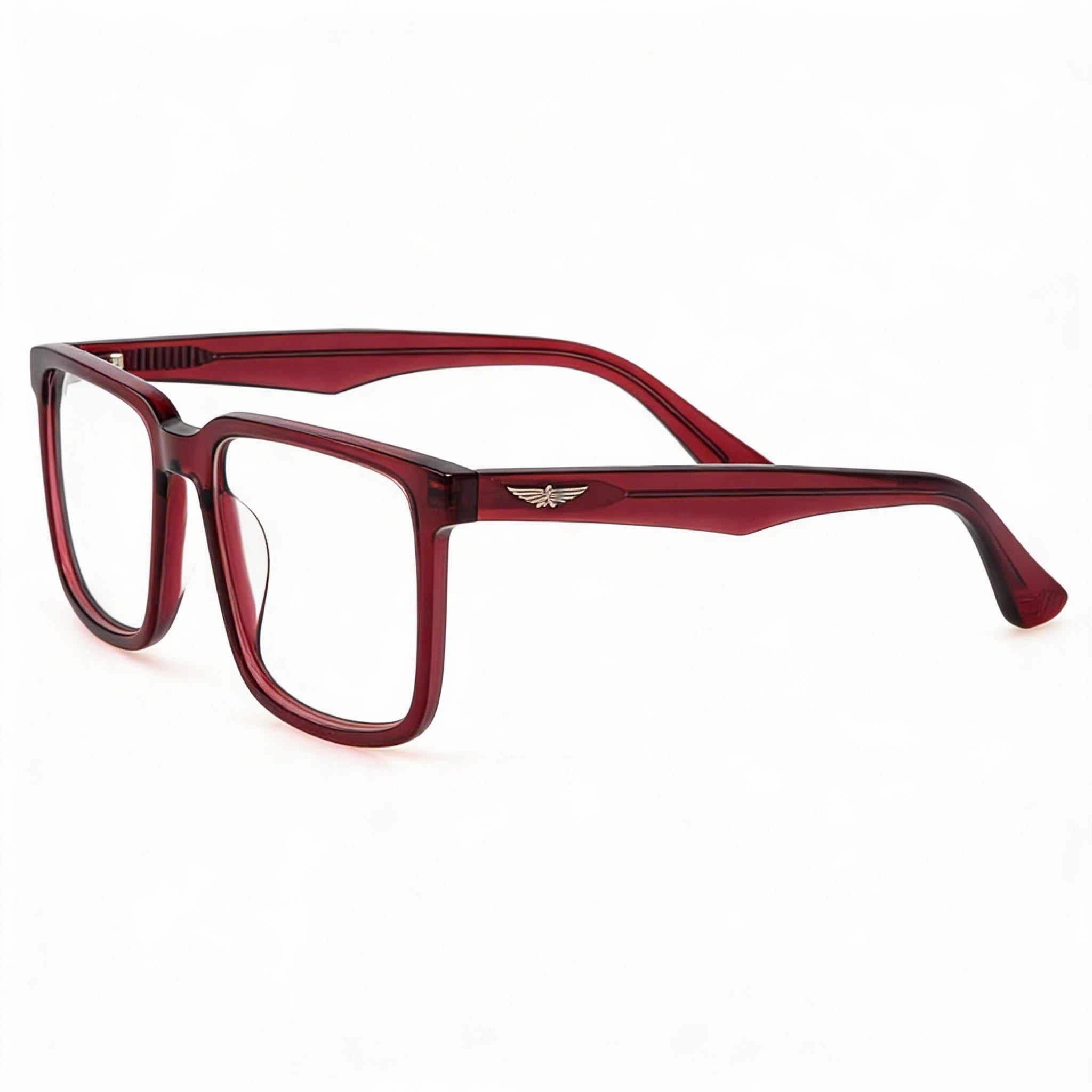 Gafas Police Casual para hombre: gafas ópticas con montura de acetato, color fucsia brillante multicapa, ancho de lente: 57 mm, Photo 2
