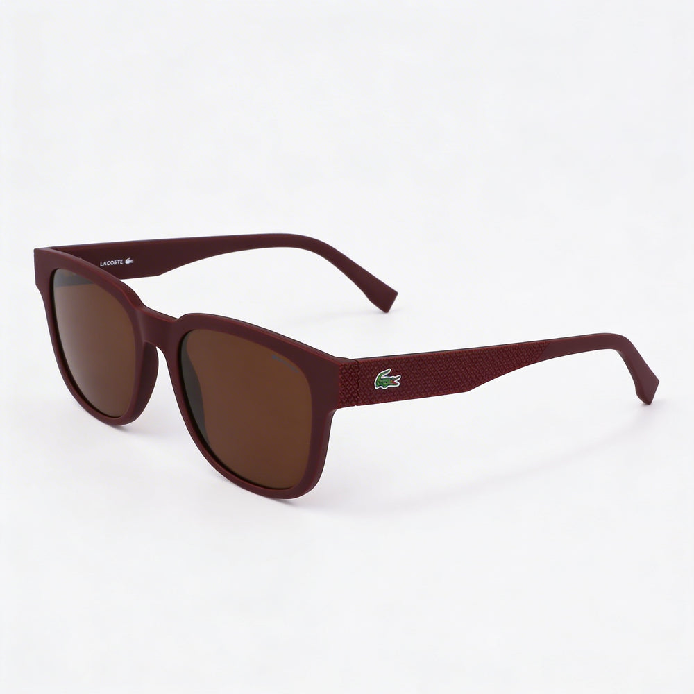 Lacoste Modern Unisex Matte Red Plastic Non-Polarized UV Protection Sunglasses 53mm