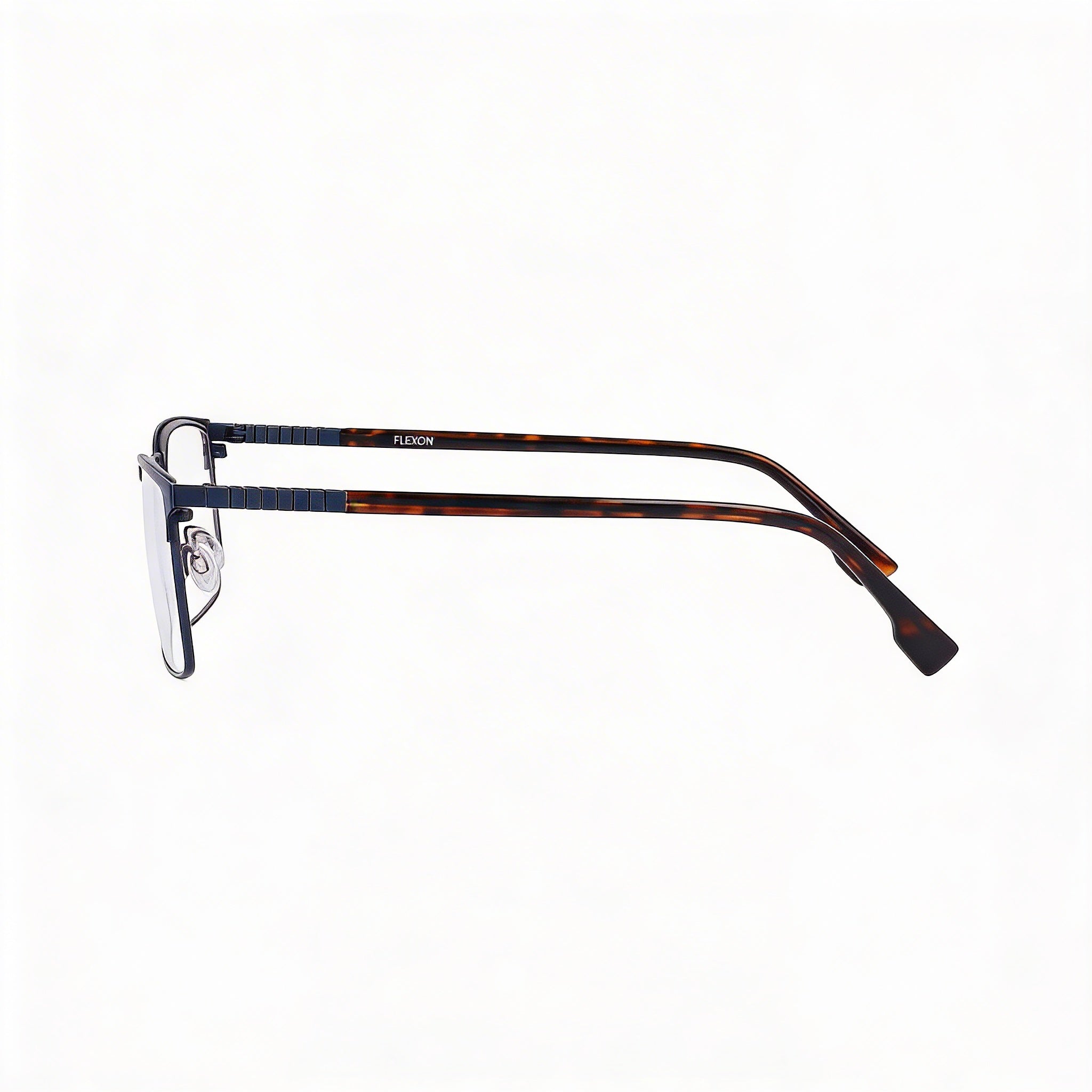 Flexon E1129 Unisex Acetate Frame in Matte Navy Color with Polycarbonate Lenses and 59mm Lens Width, Photo 3