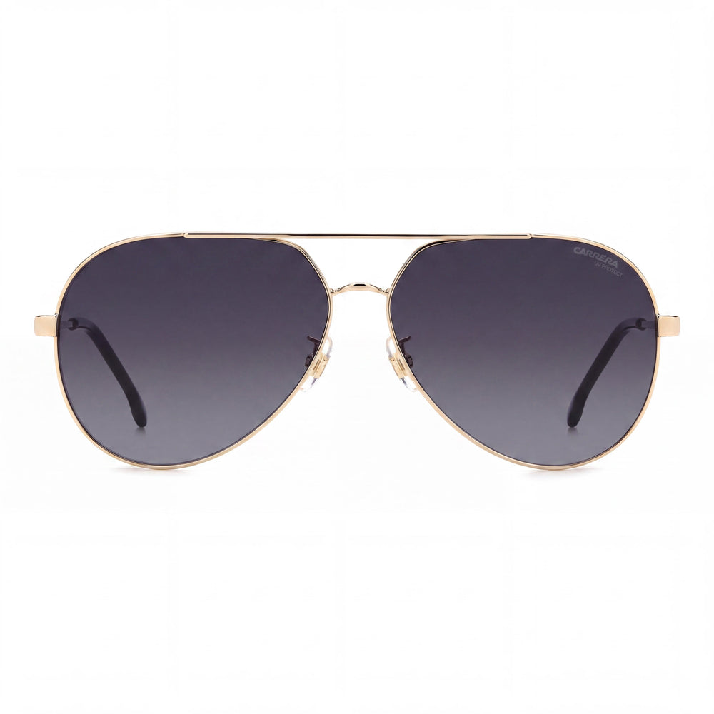 Carrera Women's CARRERA 3005/S Stainless Steel Gold Black Dark Grey Shaded Gradient 100% UV Pilot Sunglasses 63mm