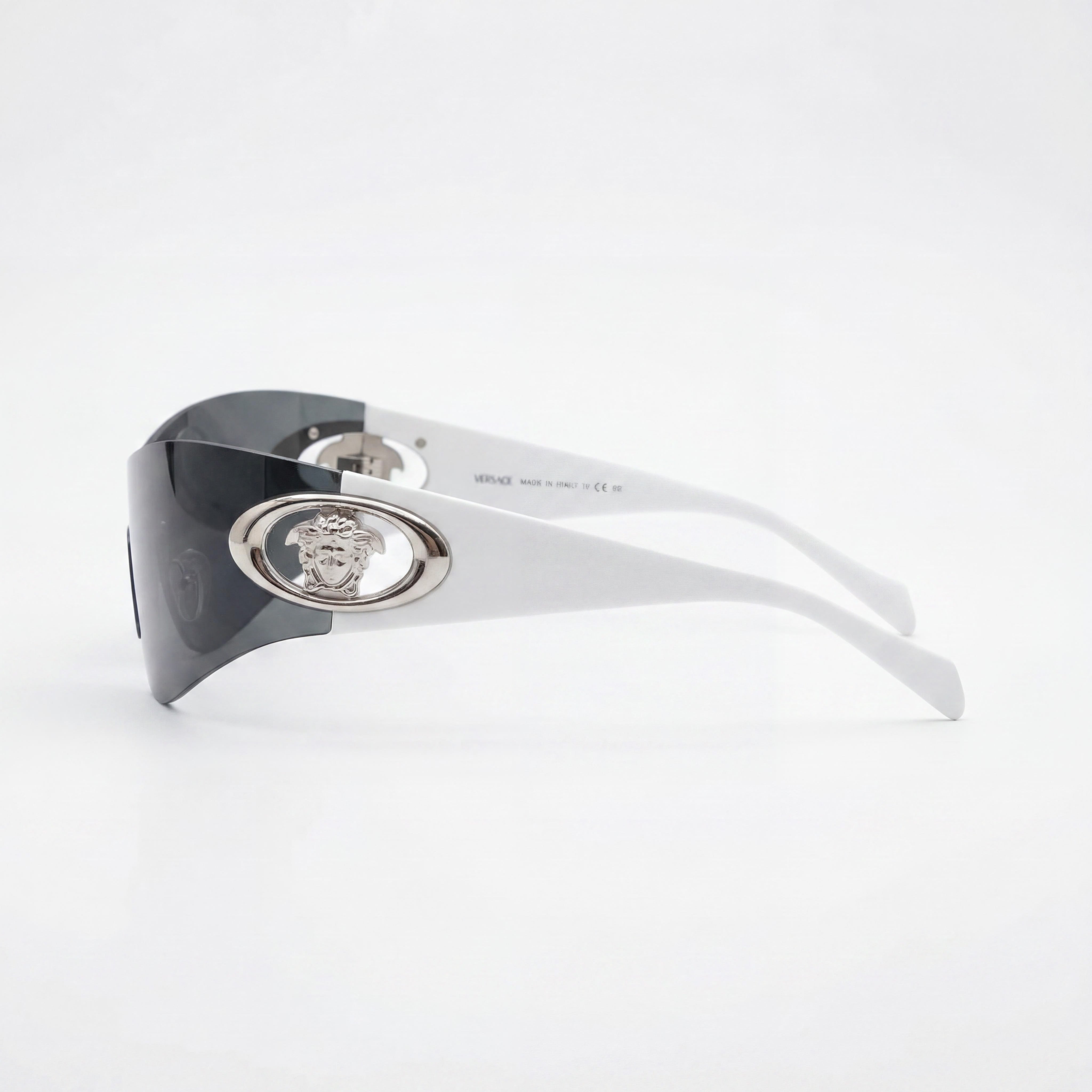 Gafas Versace Glam Modern Unisex de Acetato con Montura Gris Oscuro y Lentes de Policarbonato Gris Oscuro de 42 mm, Photo 3